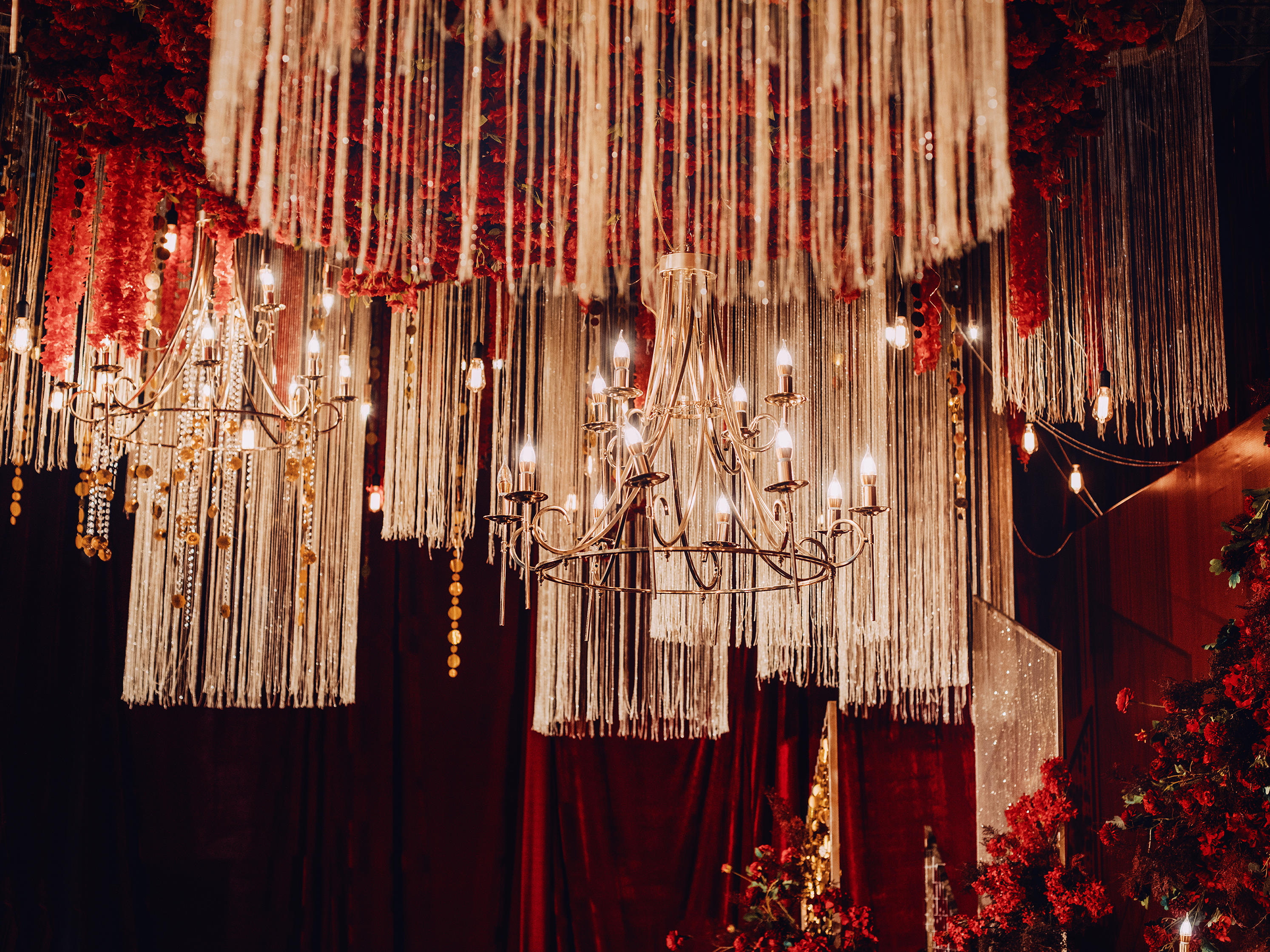 红色欧式宫廷风复古奢华大气婚礼