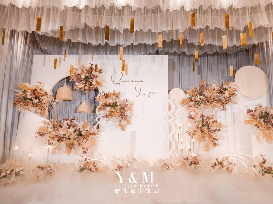 YAM婚礼 | 超高性价比 甜美温馨香槟系婚礼 