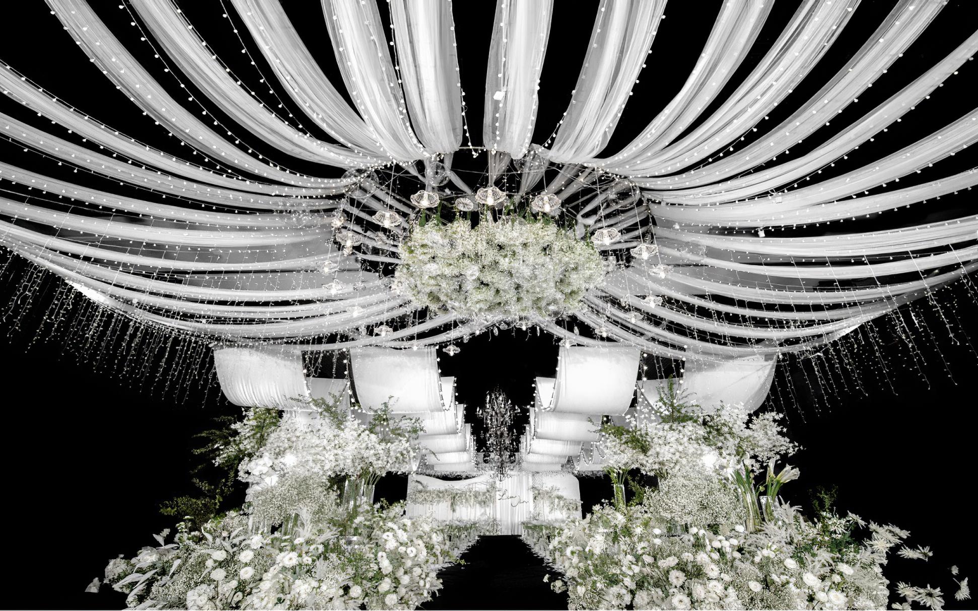 【娜微尔婚礼】大气文雅白绿色主题