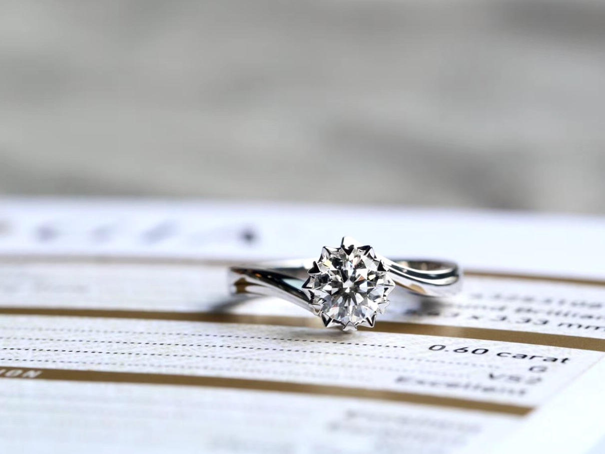 GIA 30分 Believe系列 典雅雪花钻戒