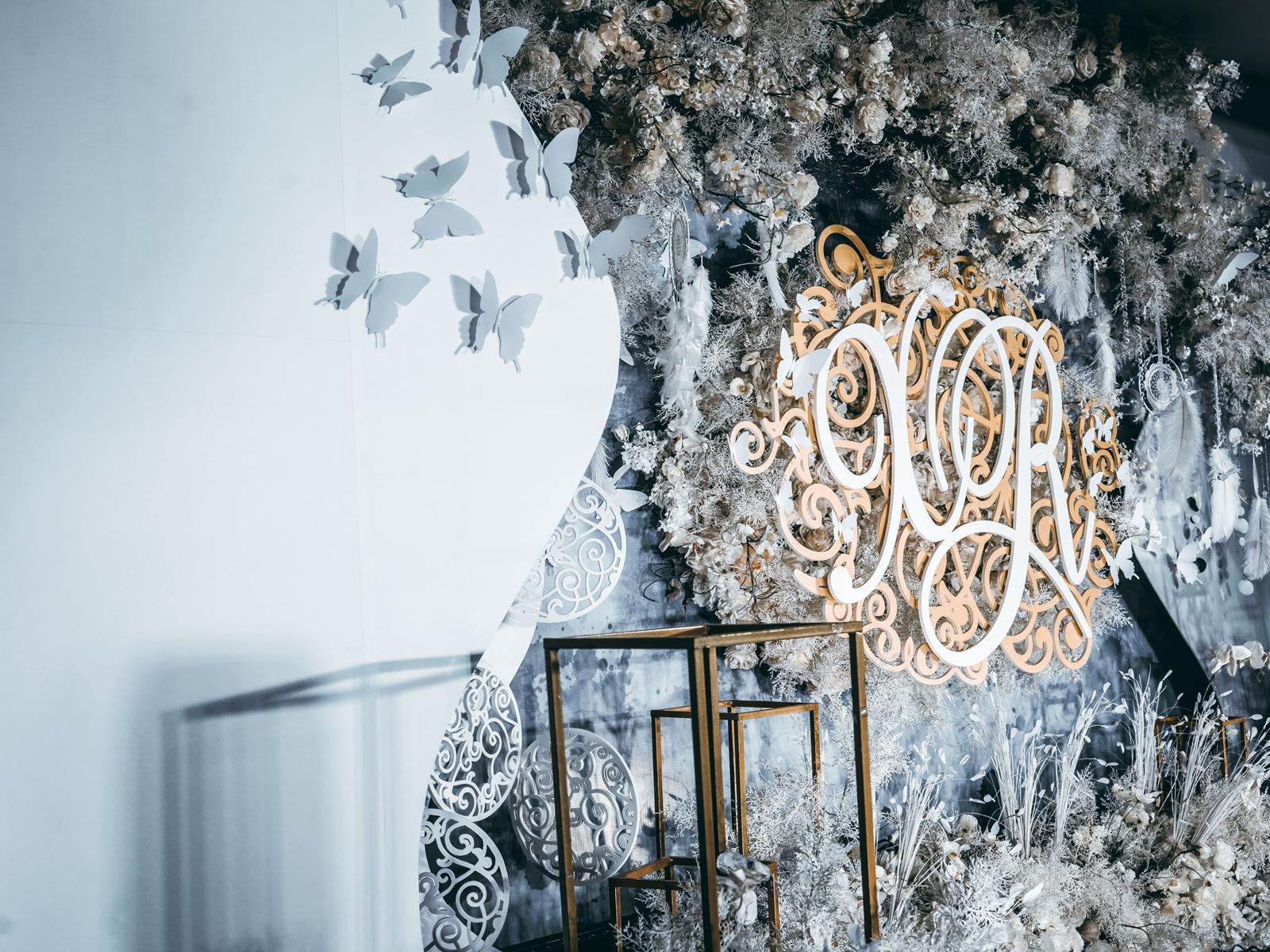 【蓝慕婚礼】灰蓝色梦幻|送定制新郎西装