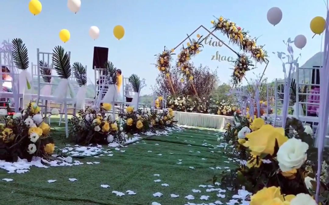 田园家里小清新梦幻农村户外婚礼