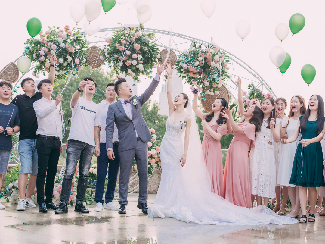 【恒美】ins风火烈鸟户外小清新婚礼|圣和府邸