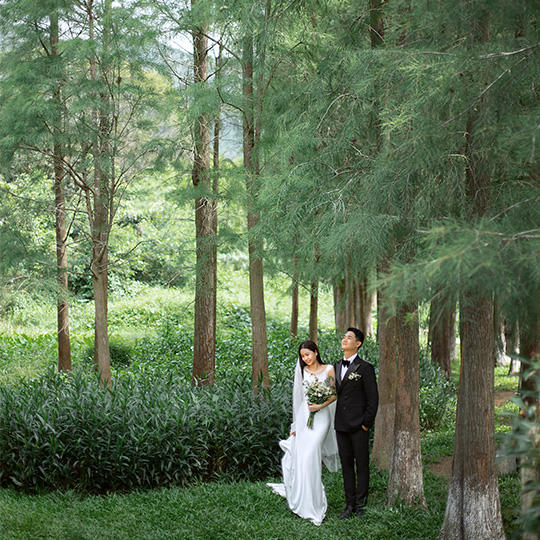 【墨潮影像】一眼就爱上的，清新森系婚纱照