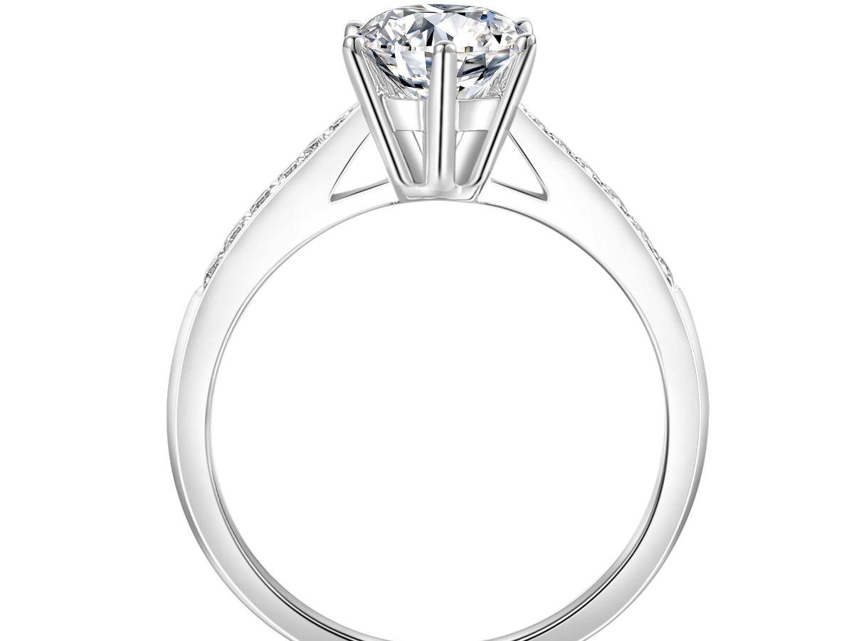 50分GIA钻石六爪婚戒定制