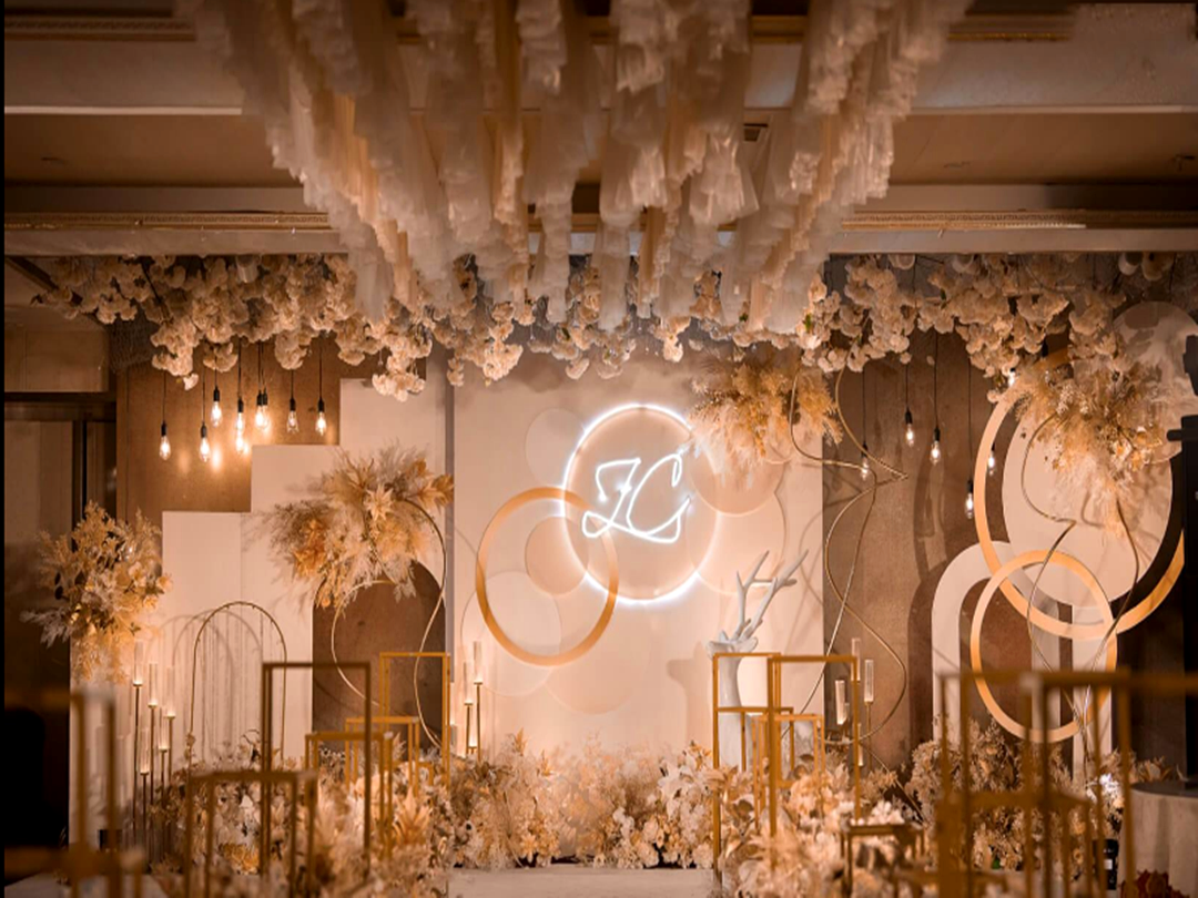 【滕州久久婚庆】2021款小预算香槟色轻奢婚礼