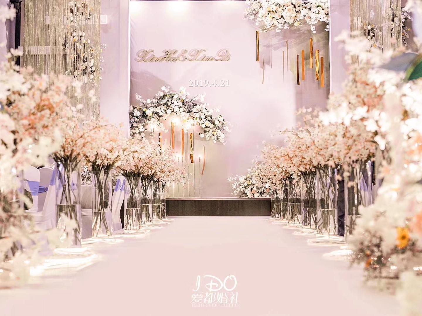 【爱都婚礼定制】流苏花海 香槟白西式大气婚礼
