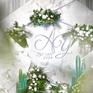 【姜爱婚礼】清新风格婚礼策划 白绿色系花艺设计