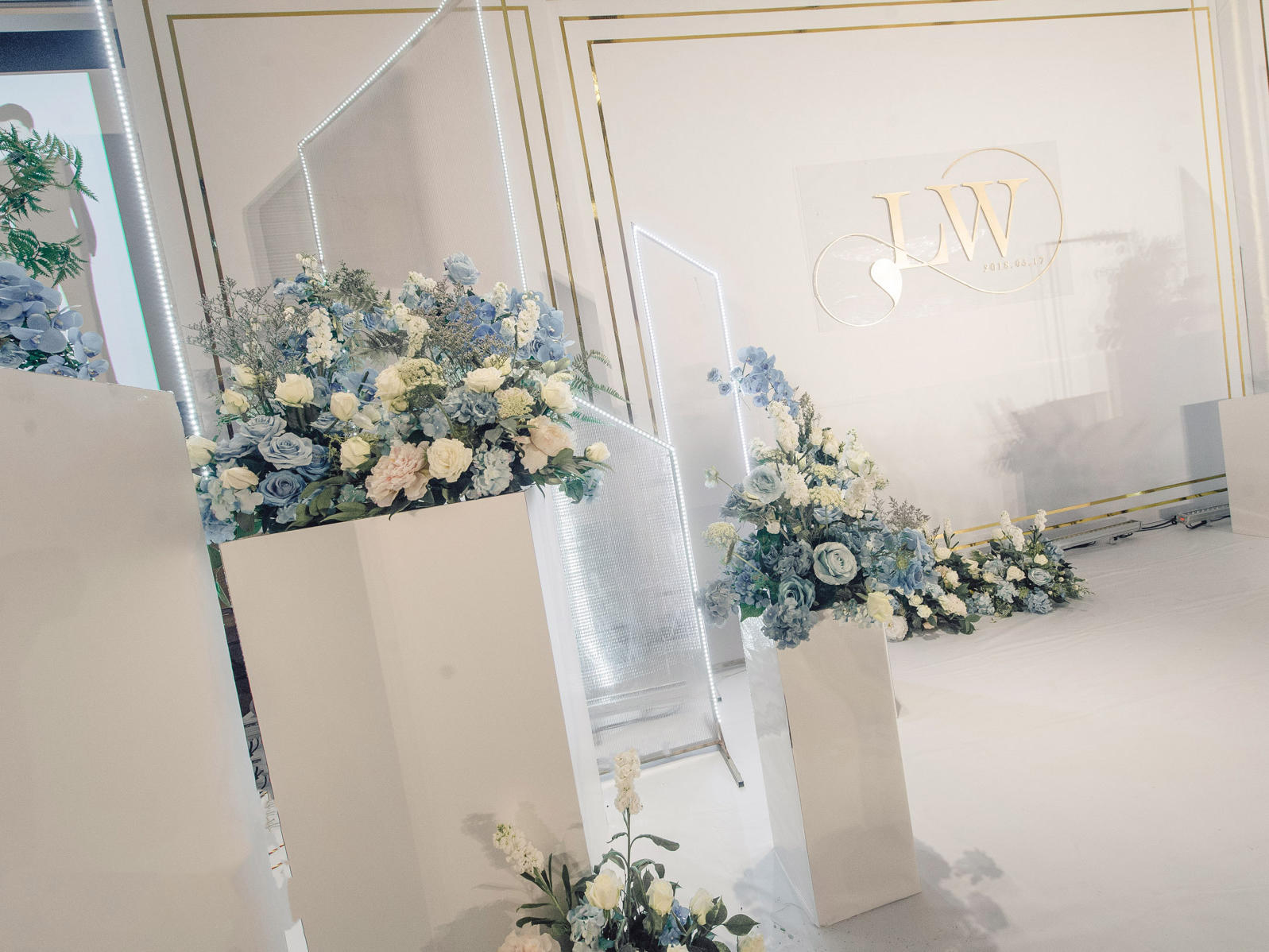 19年大热 镜面白色婚礼  超有质感  