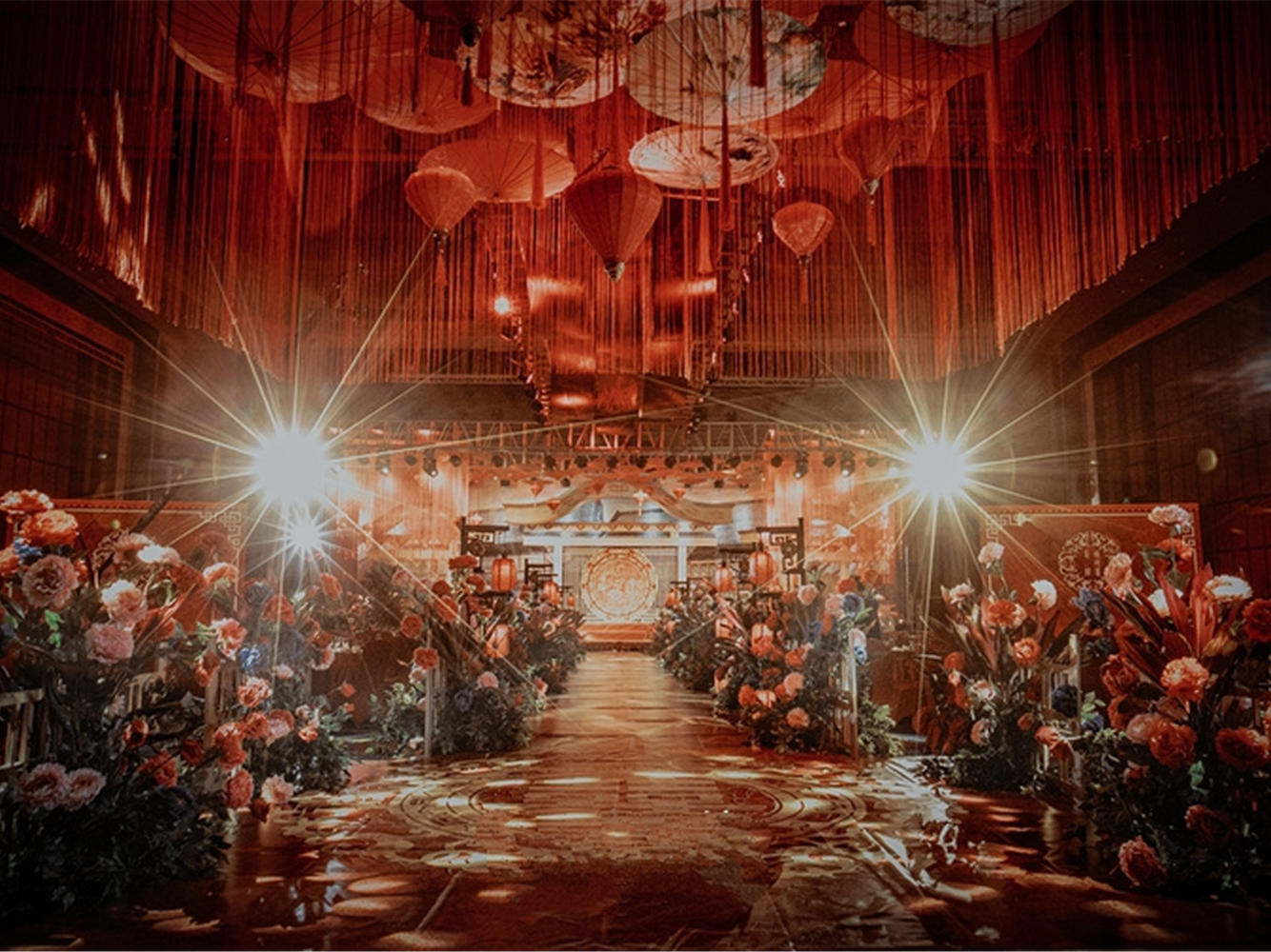 【一价全包】红色大气中式+四大金刚+流程定制