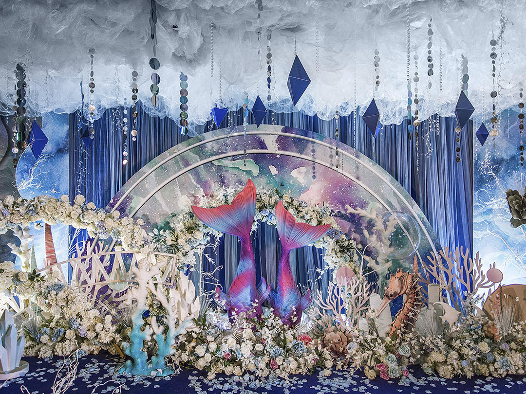 美轮美奂 梦幻海洋主题婚礼