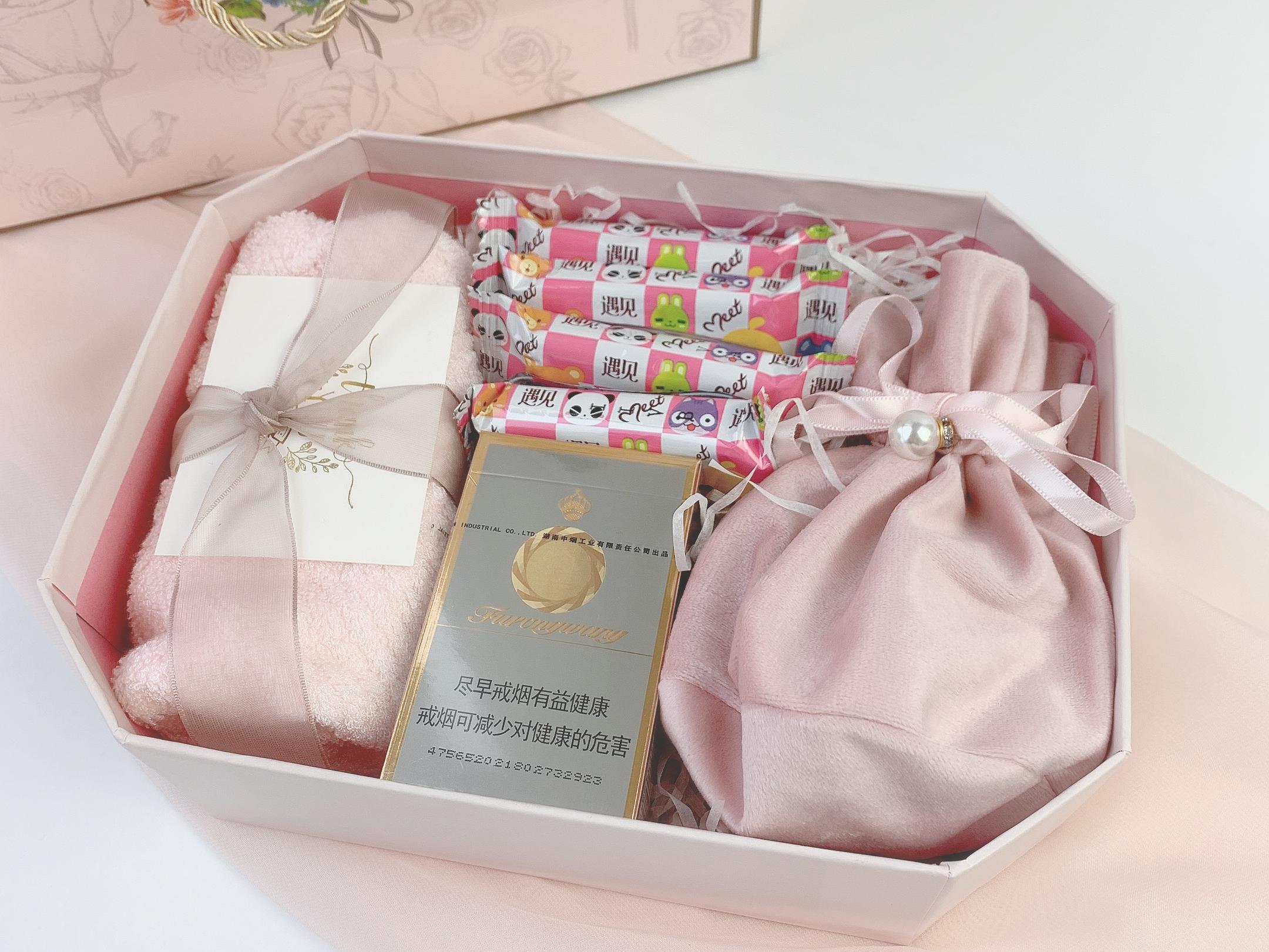 长沙回礼伴手礼粉色八角柔和浪漫个性实用礼物