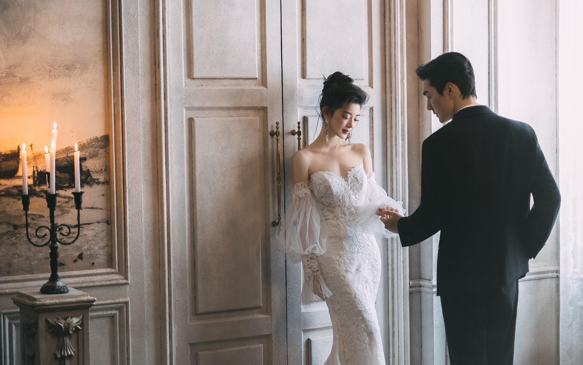 一張封神｜蕾絲魚尾婚紗照美的毫不費(fèi)力