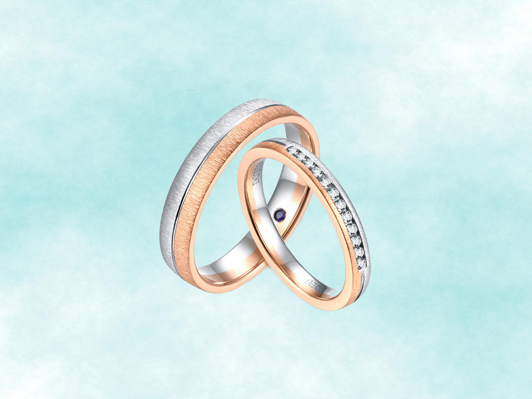 钻石对戒| 德国CNC工艺/蓝宝石/排镶钻石