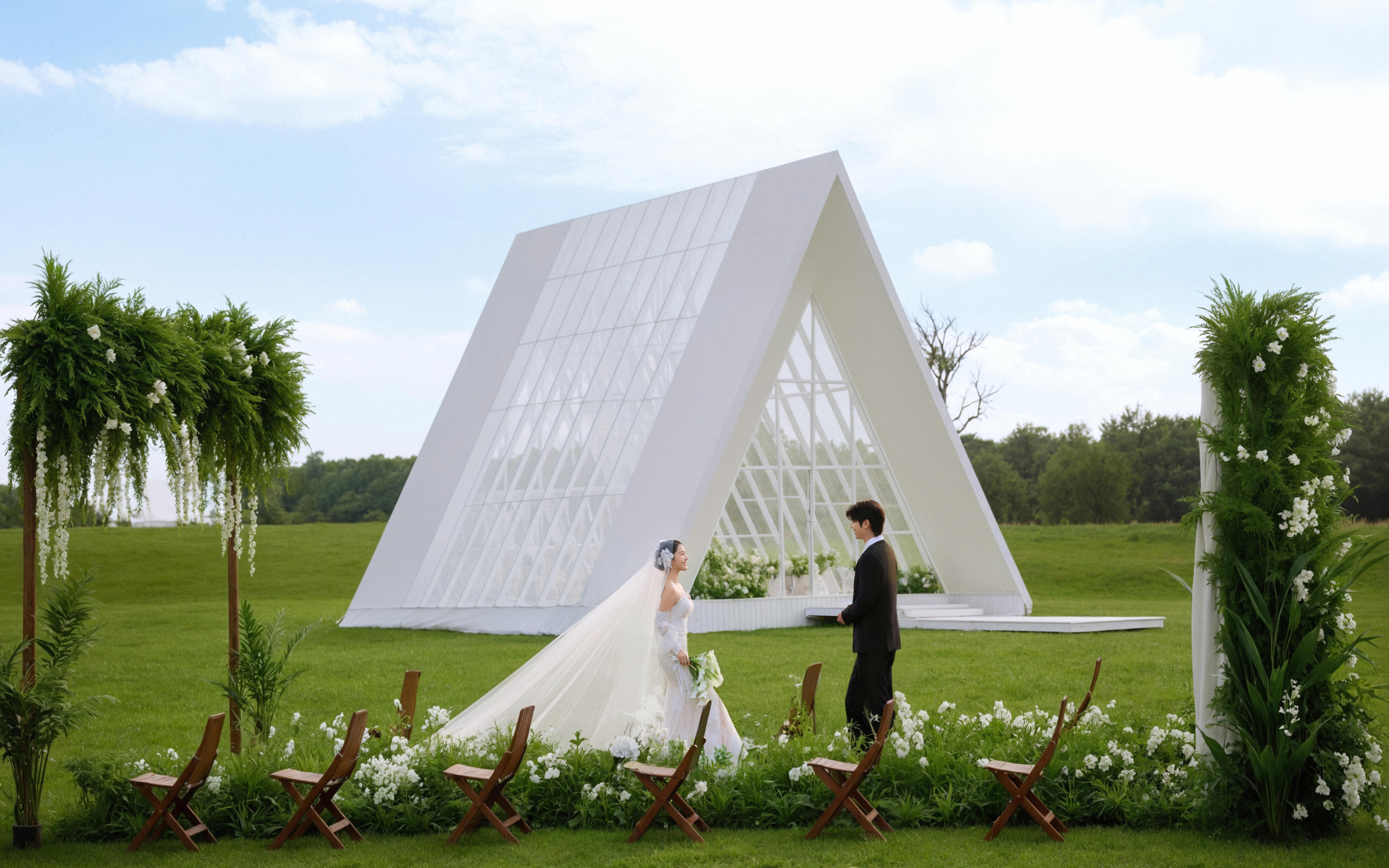 西安秦岭山下的目的地婚礼