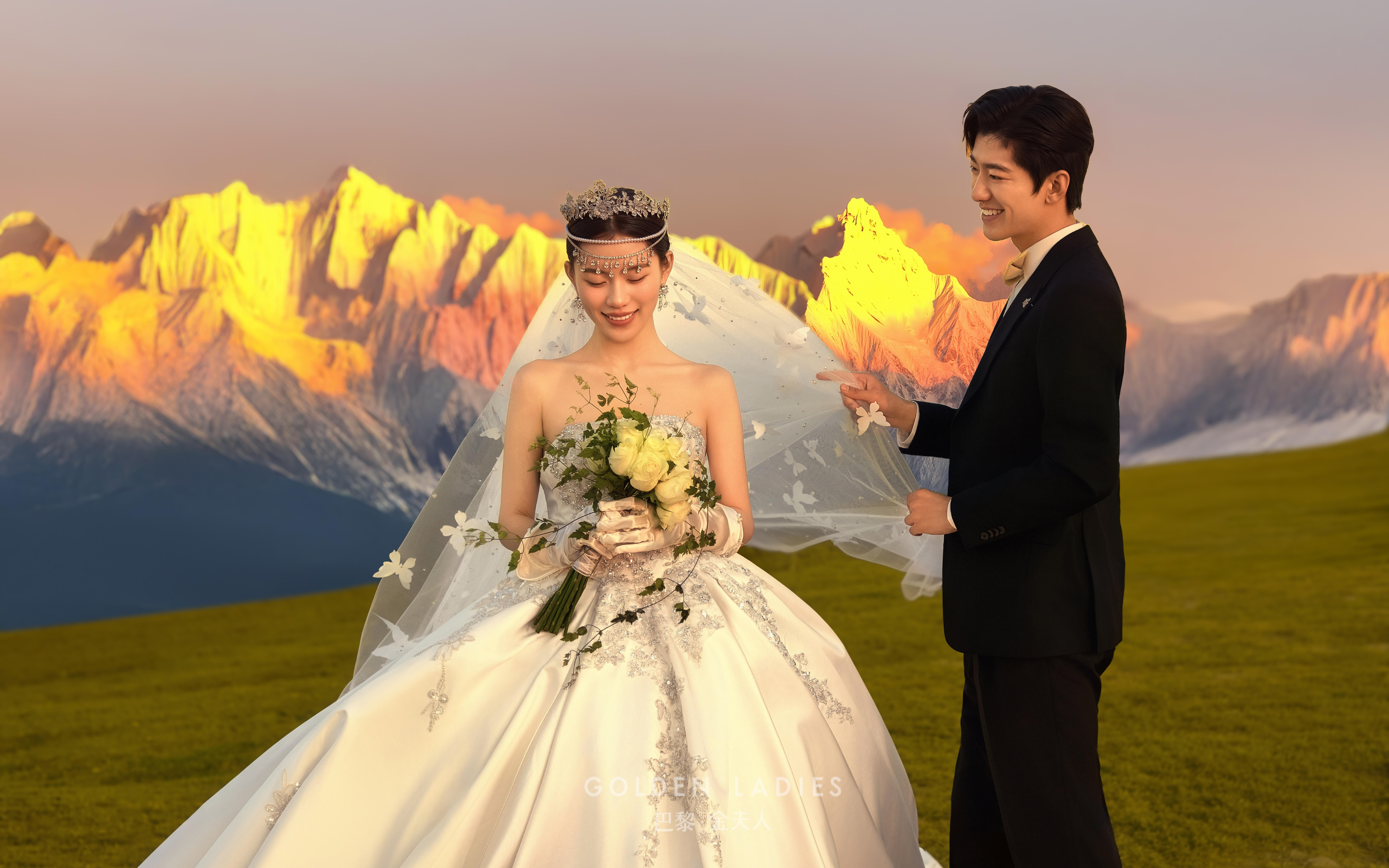 在沈阳拍了日照金山婚纱照｜情绪且高级