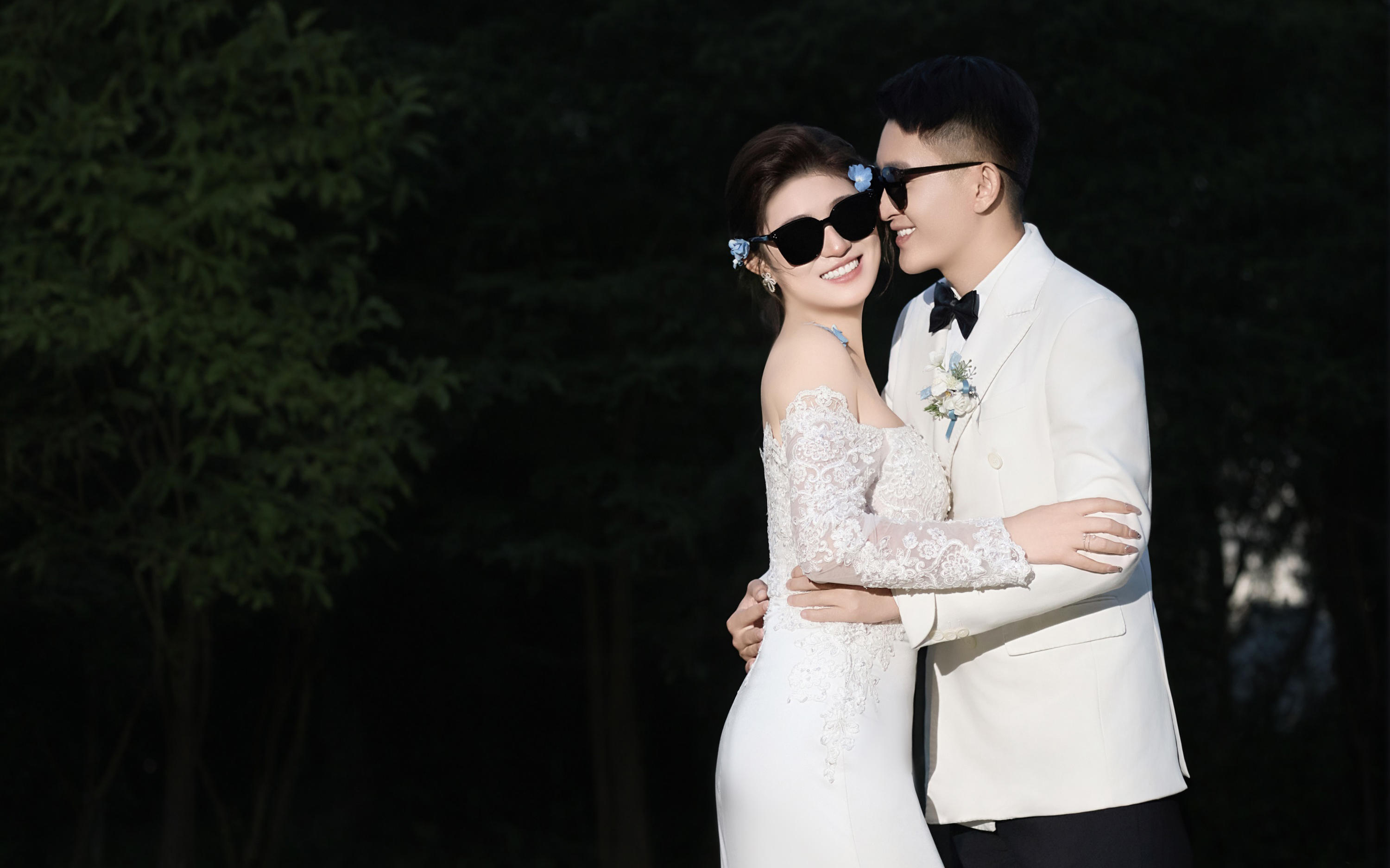 【壹家攝影】超絕活人感夜景草坪婚紗照?。?！