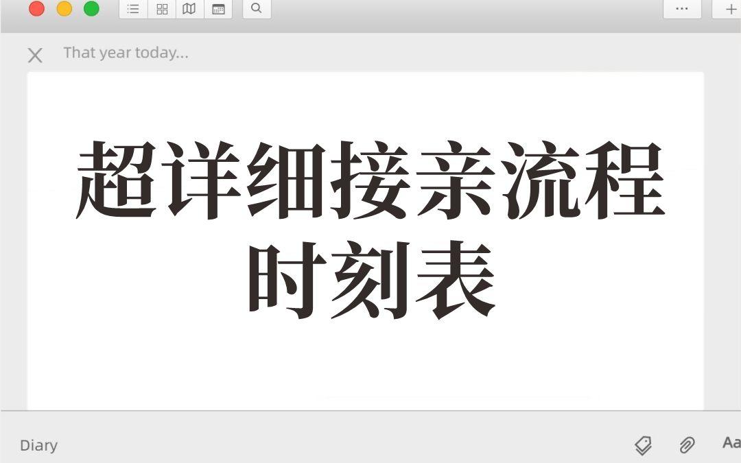 超詳細(xì)接親流程時(shí)間表！趕快發(fā)給你的準(zhǔn)新郎