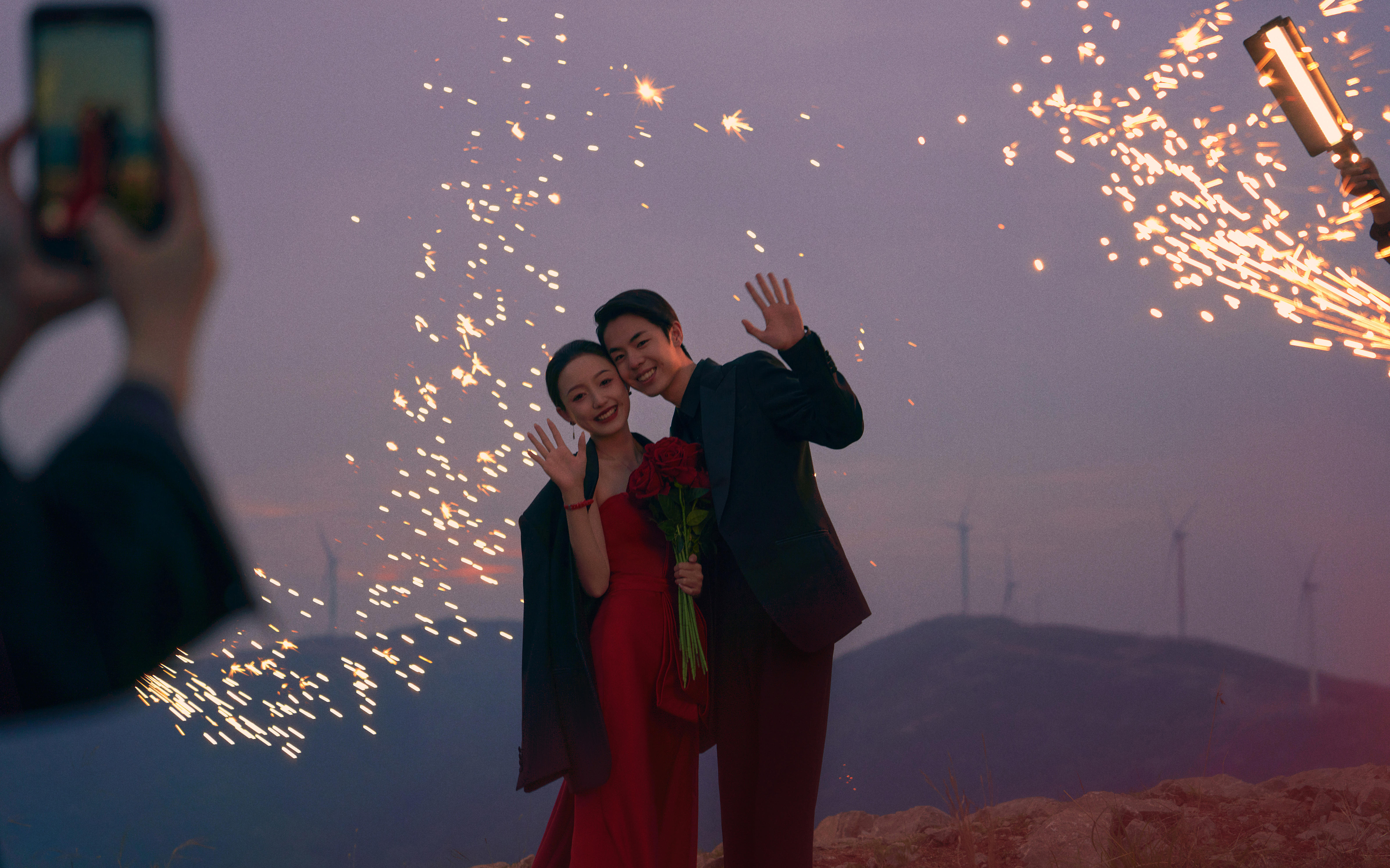 仙女專屬夜景婚紗照丨浪漫煙花婚紗照風(fēng)格參考~