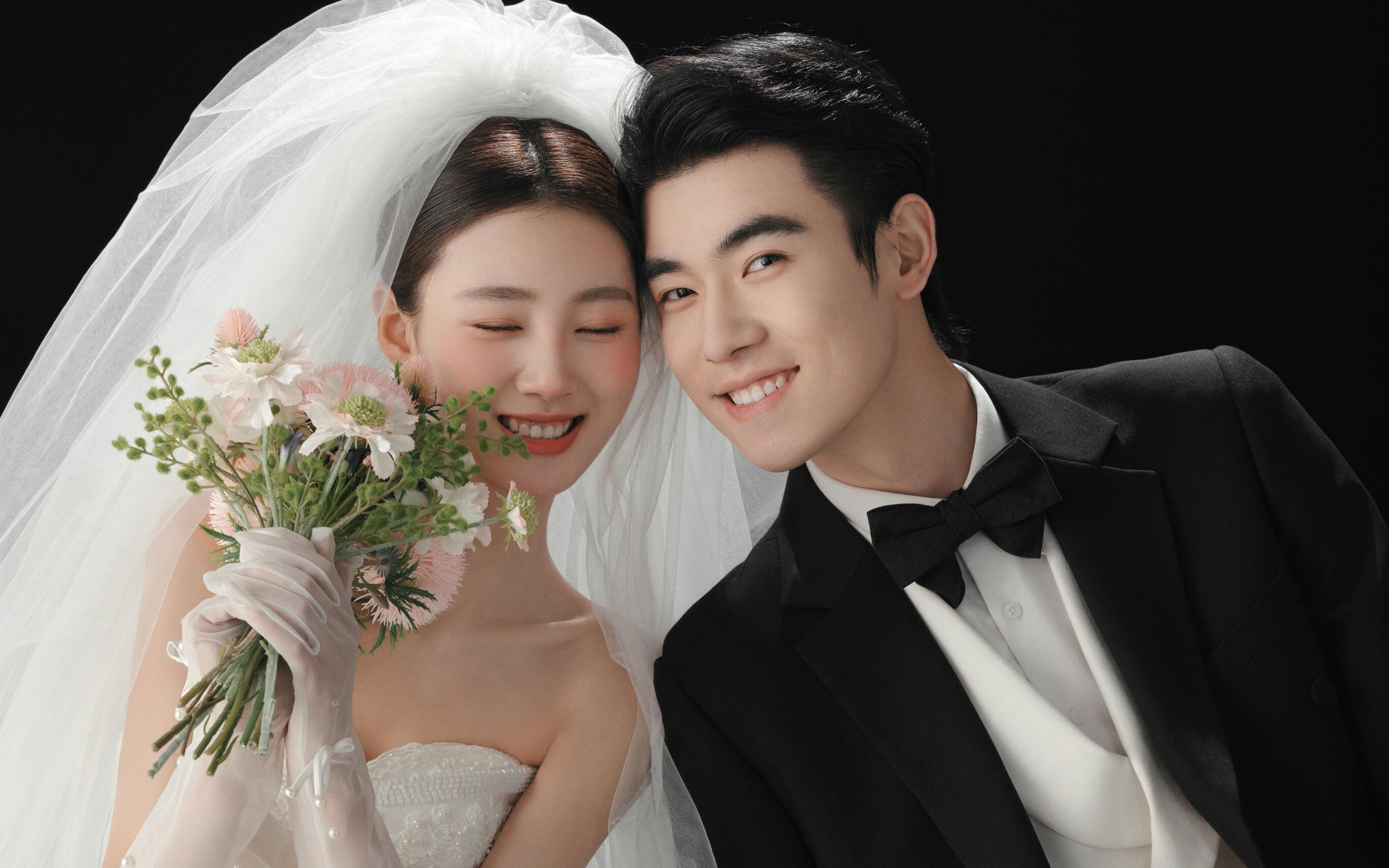 黑色韩式高级婚纱照🖤 