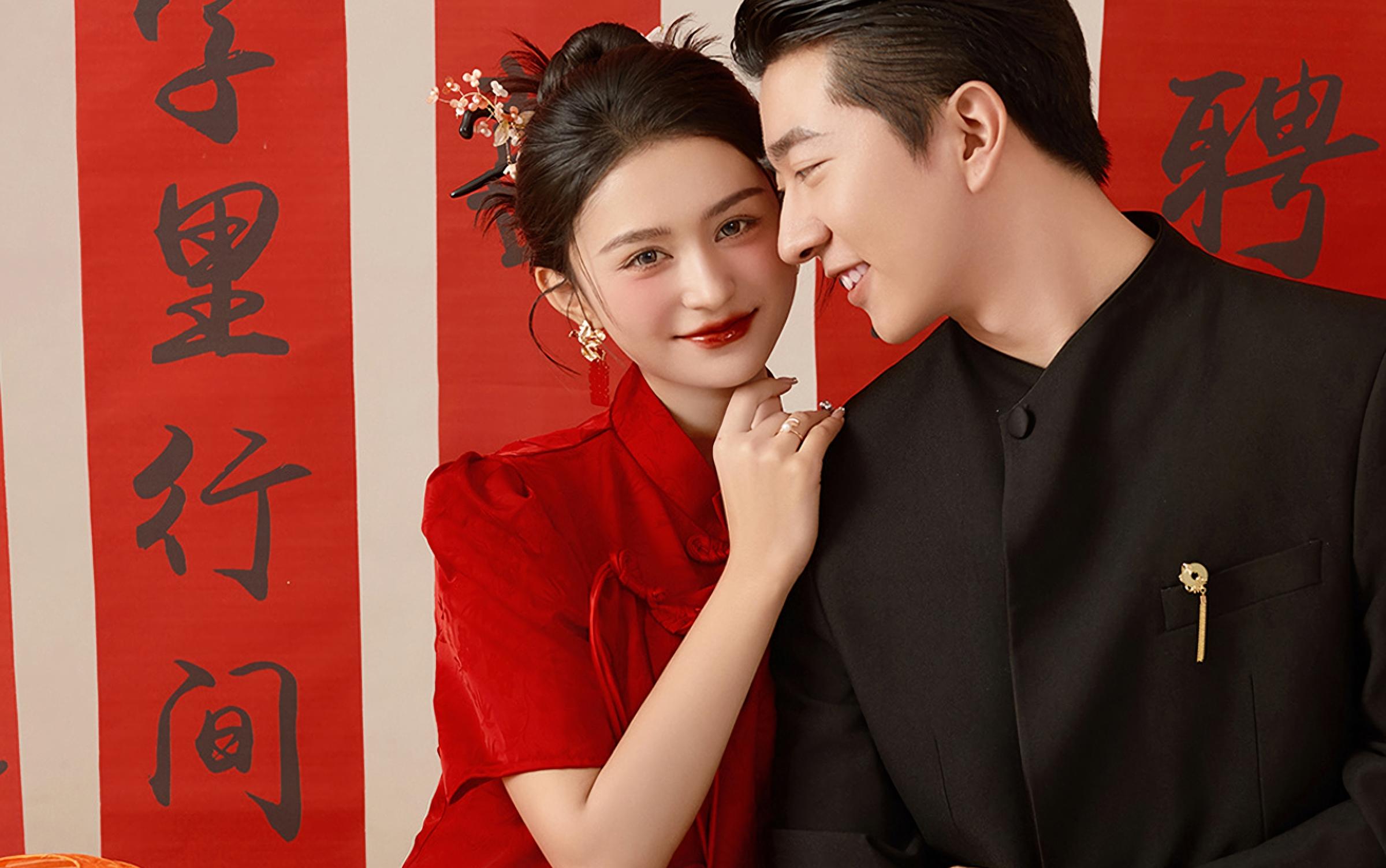 【喜嫁婚紗照】紅褂映囍字，把中式浪漫藏進婚照中