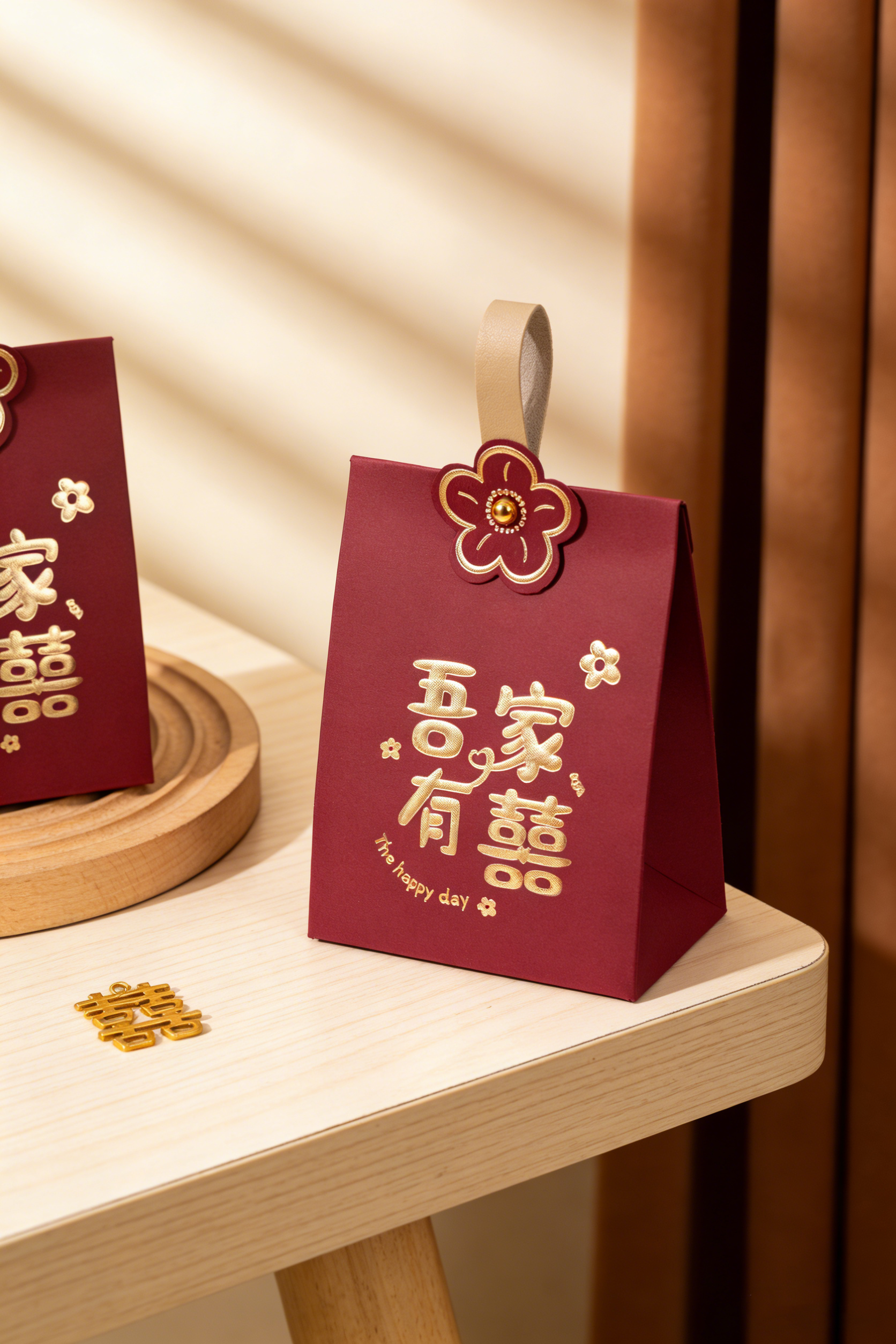 包好发货 大号糖盒10颗喜糖成品金手提 喜糖+喜糖盒【成品喜糖不支持退换】