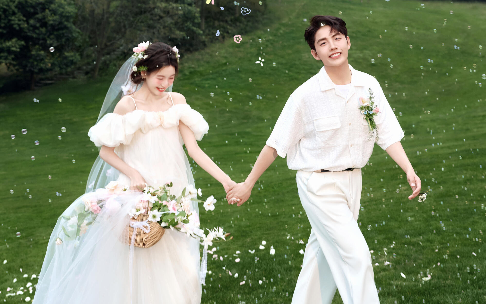 拍到啦，拍到我想要的鮮花妝造了??