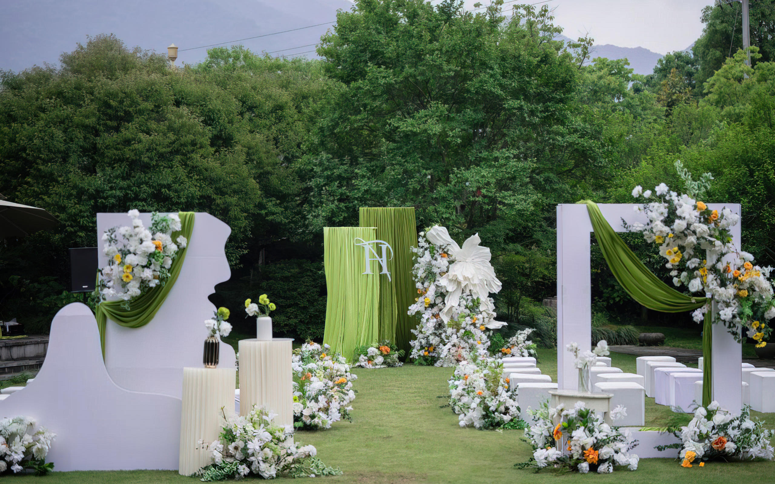 戶外空間——自然景致融入｜一站式婚慶