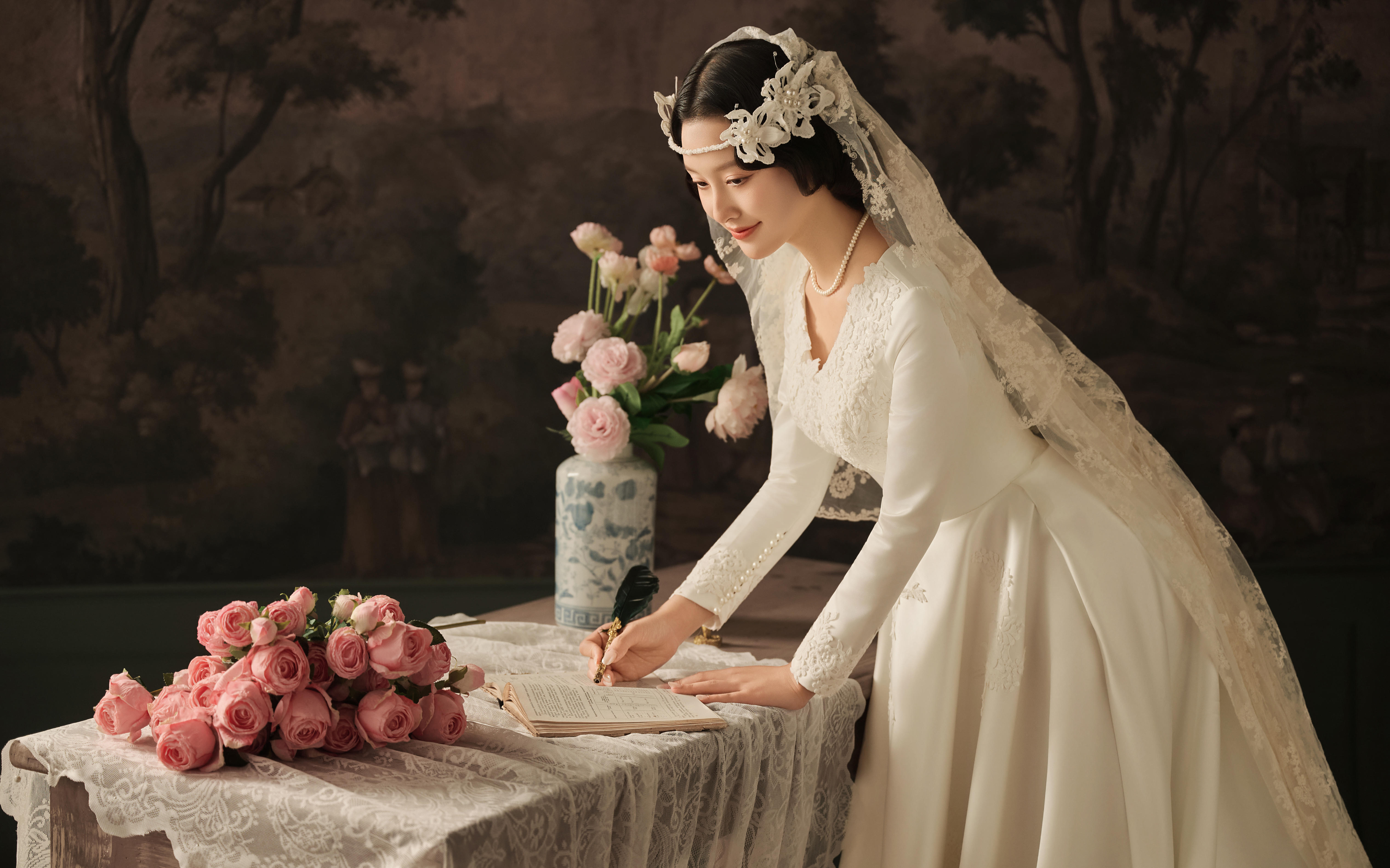 客片分享！油画肖像婚纱照🎨复古的感觉贯穿其中