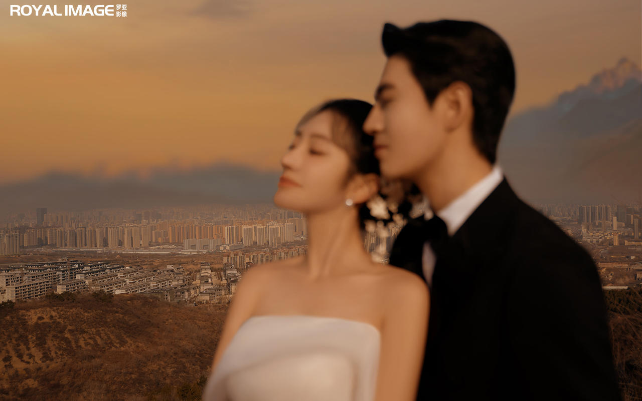 讓人怦然心的電影感夕陽婚紗照，氛圍感絕了