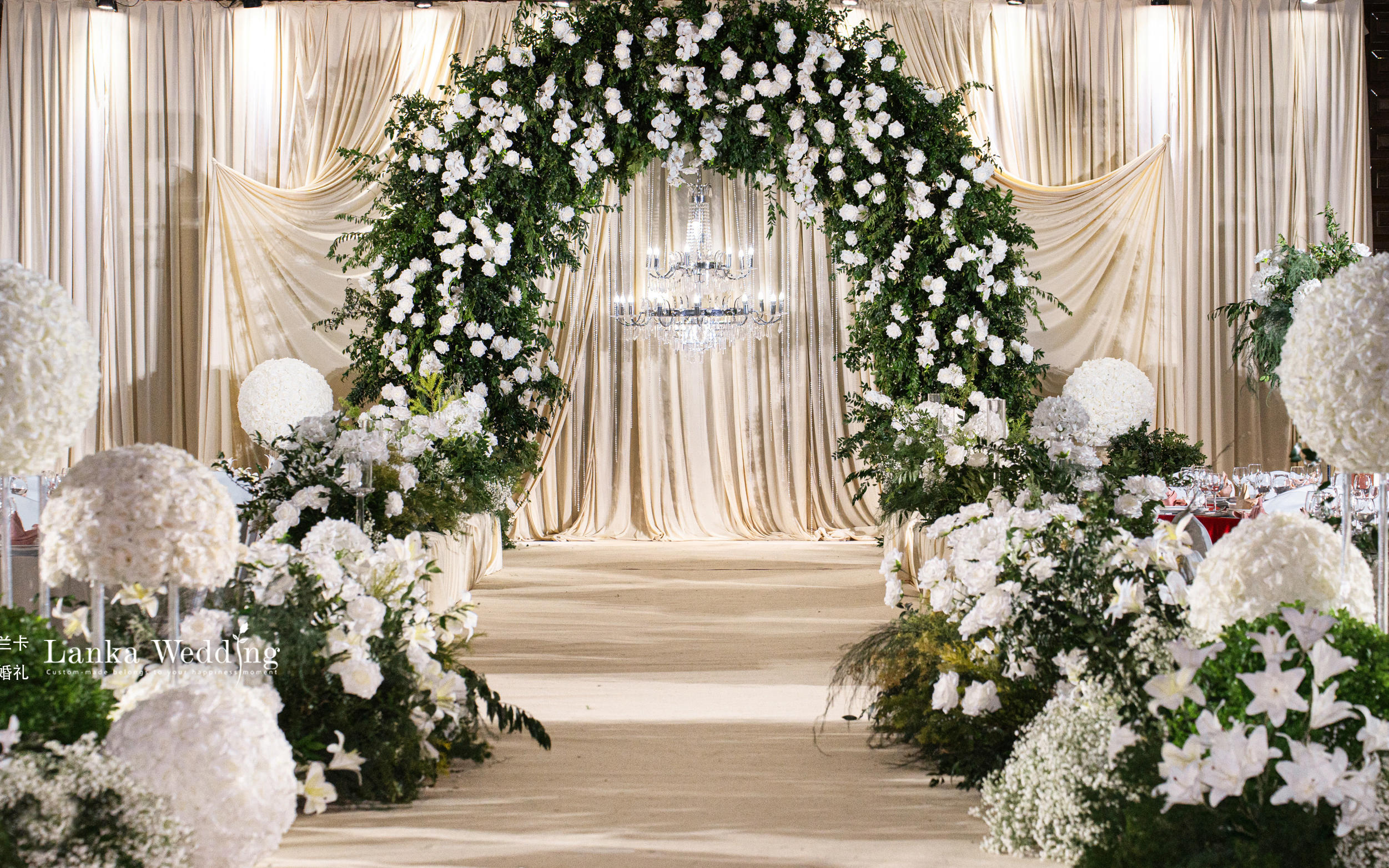 [ 蘭卡婚禮宴會設(shè)計]韓式布幔*輕盈森系