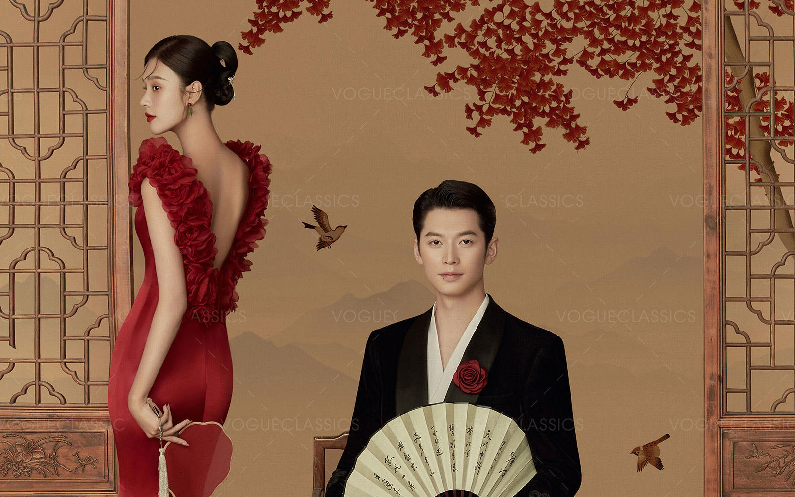 新中式婚纱照🏮一眼惊艳的东方韵味