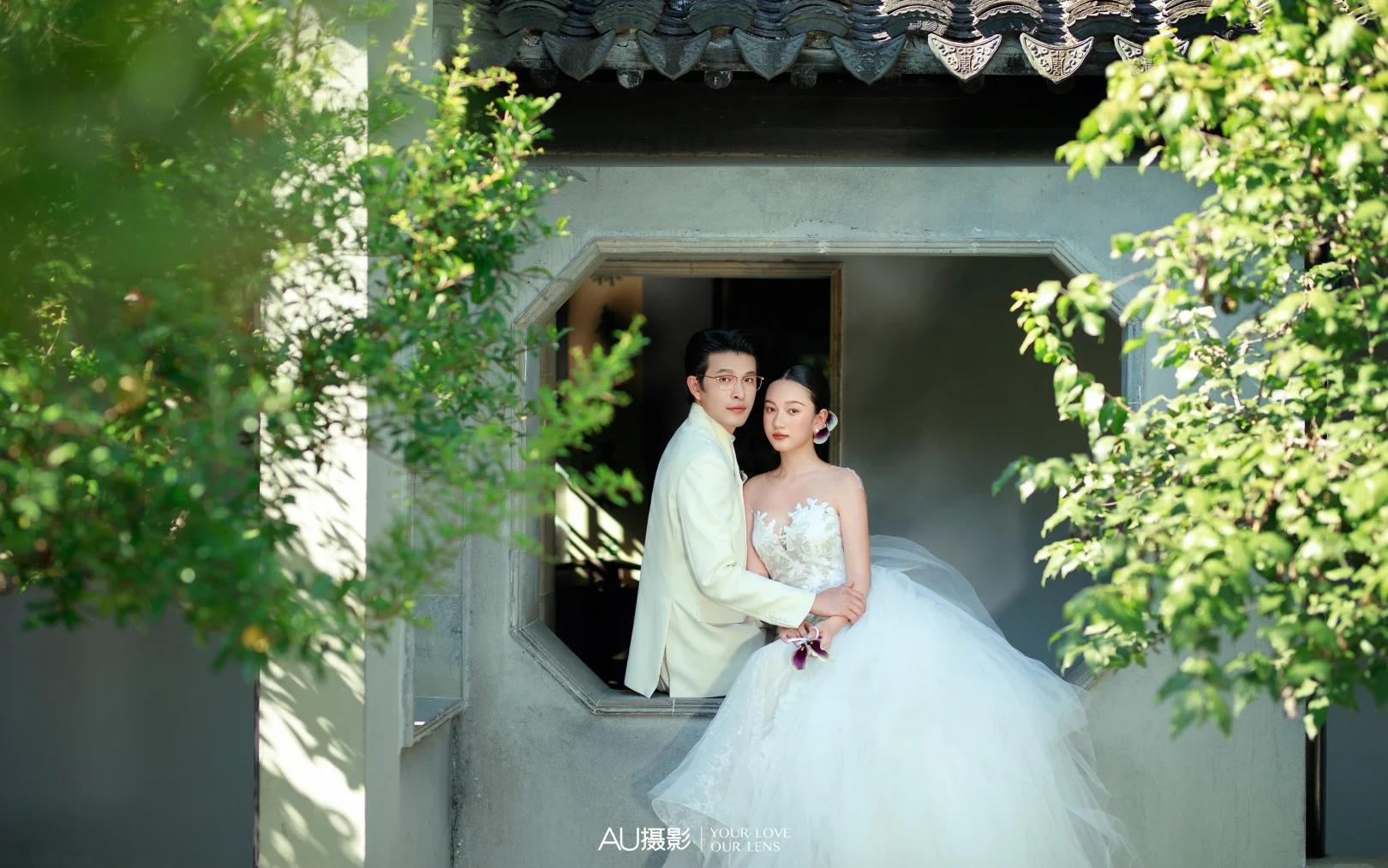 新中式園林婚紗照美翻了??蘇州婚紗照