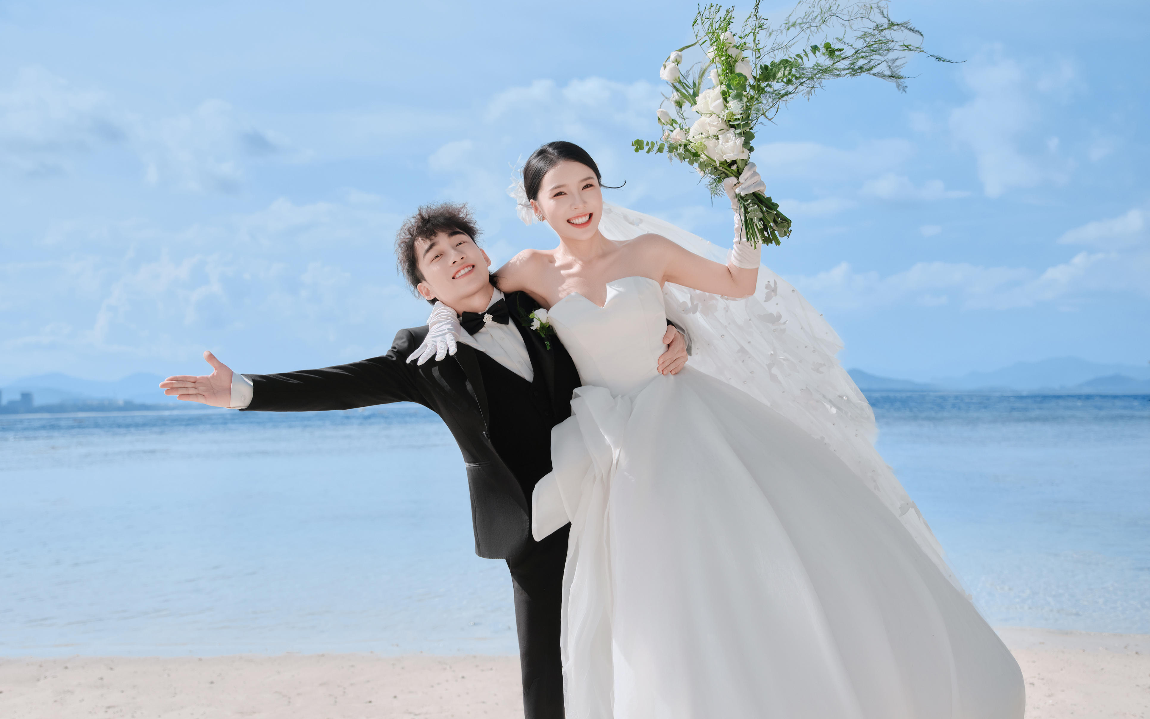 甜蜜预警：这套婚纱照会让南海重新定义浪漫