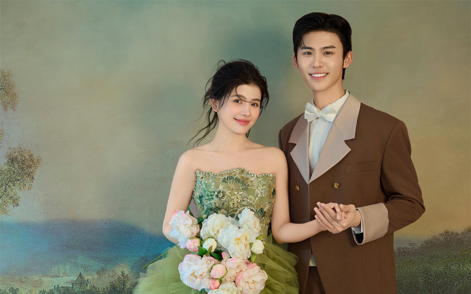 鏡頭下美出圈的復古油畫風婚紗照??