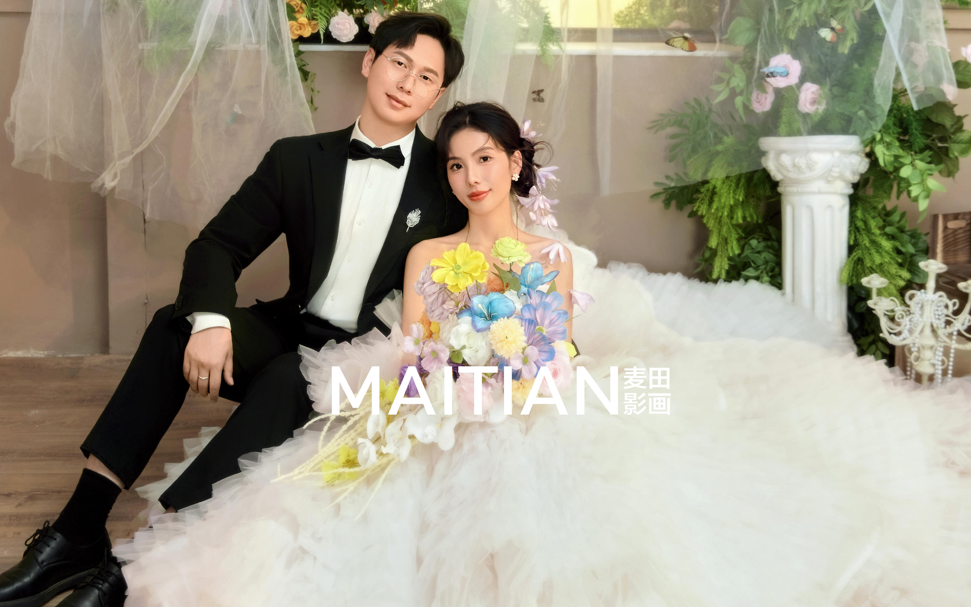 🔆 被阳光吻过的夏日花房婚纱照结婚必拍系列