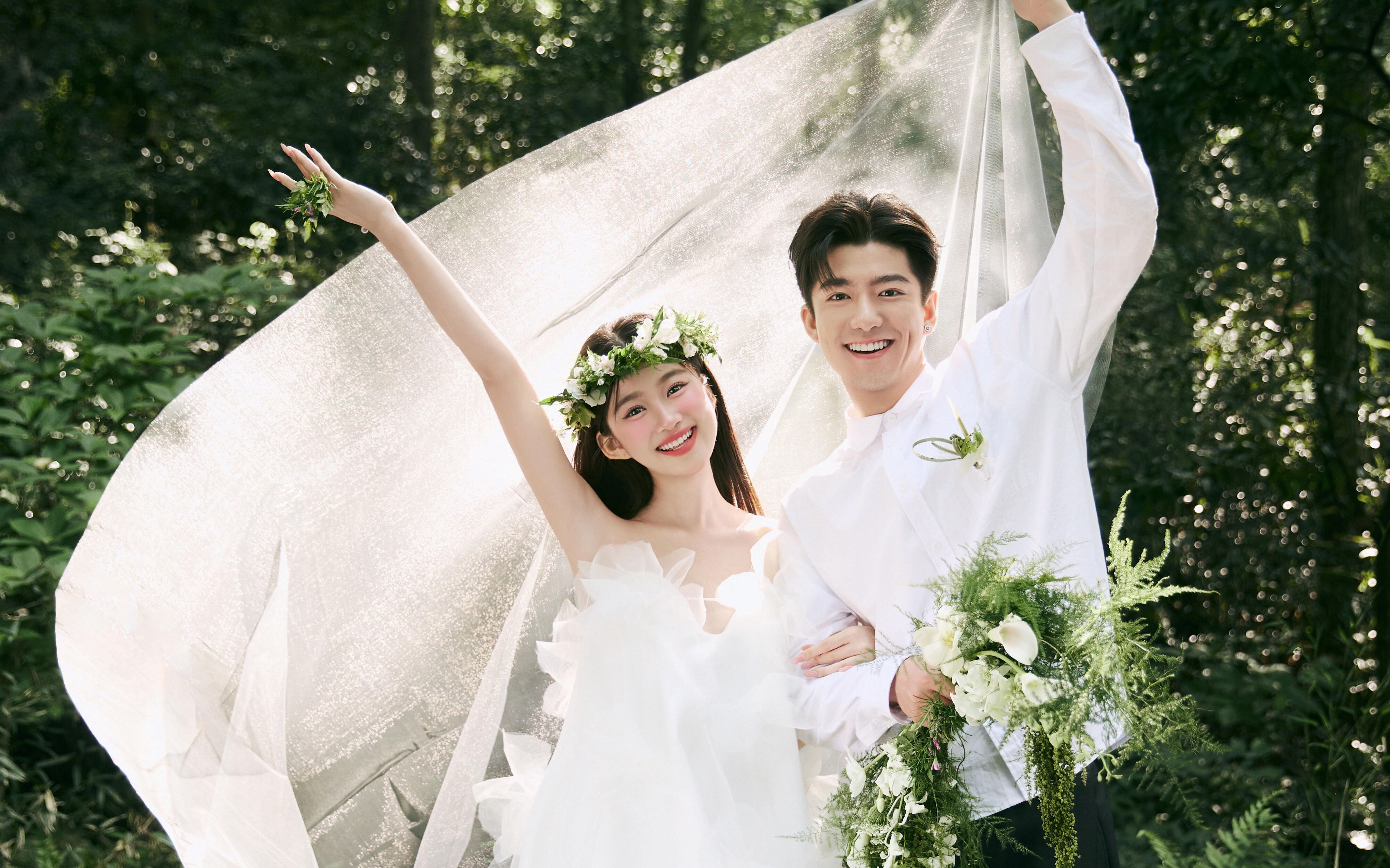 白月光✨森系婚纱照🍃绿野仙踪里透着纯洁的爱情