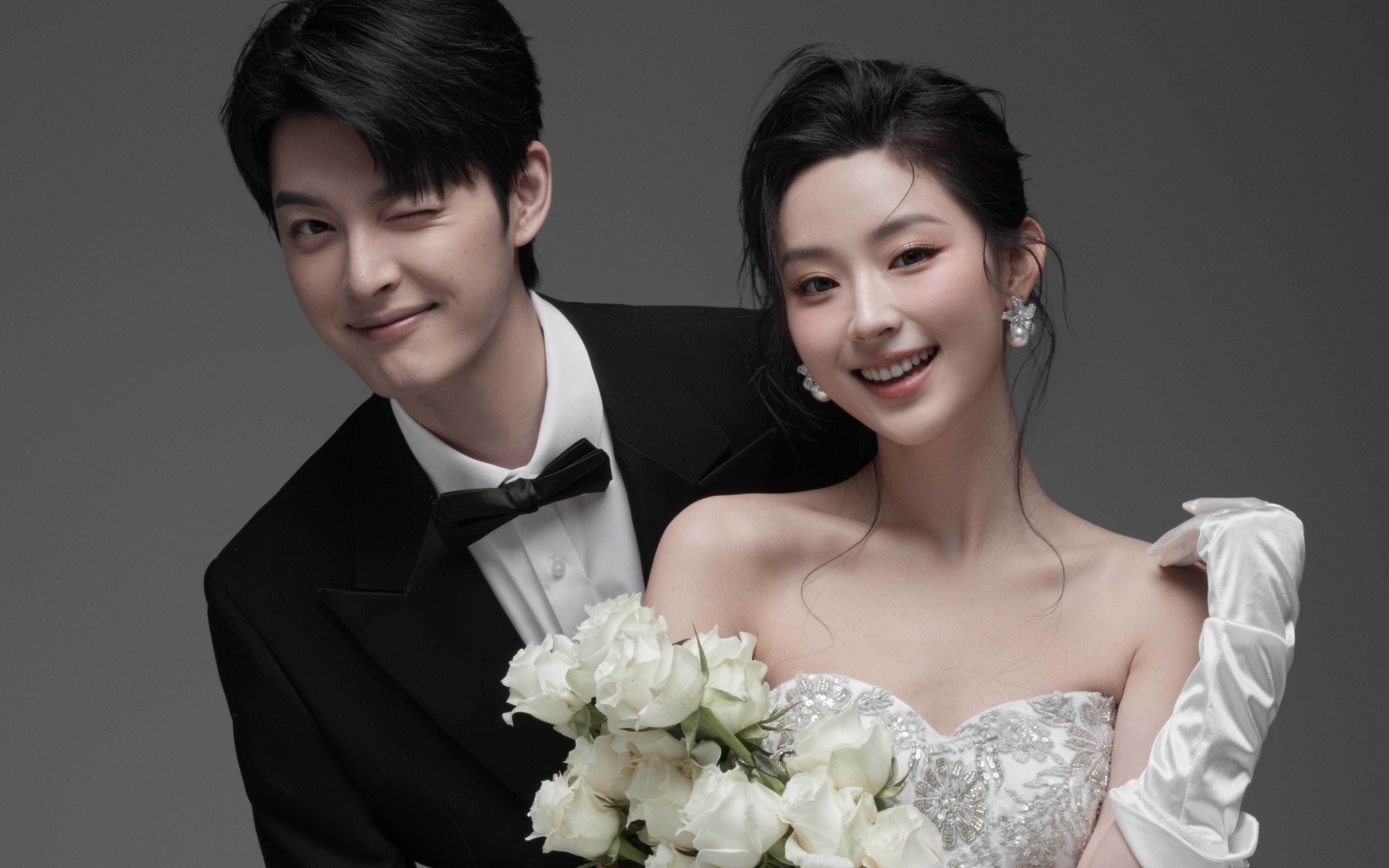 素白紗影里的溫柔序章，與你共譜韓式極簡婚韻