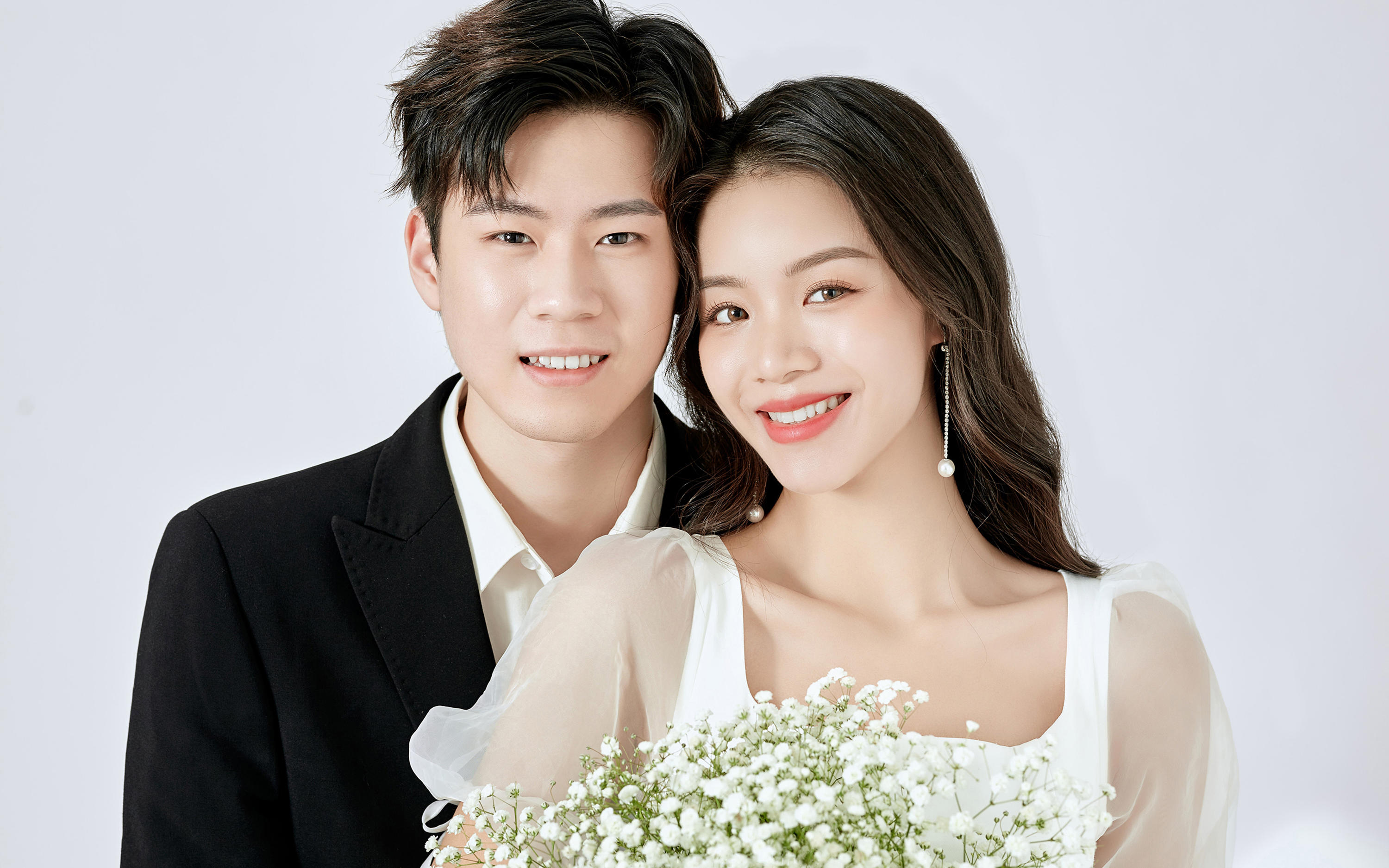 一眼沦陷的韩式极简光影婚纱照