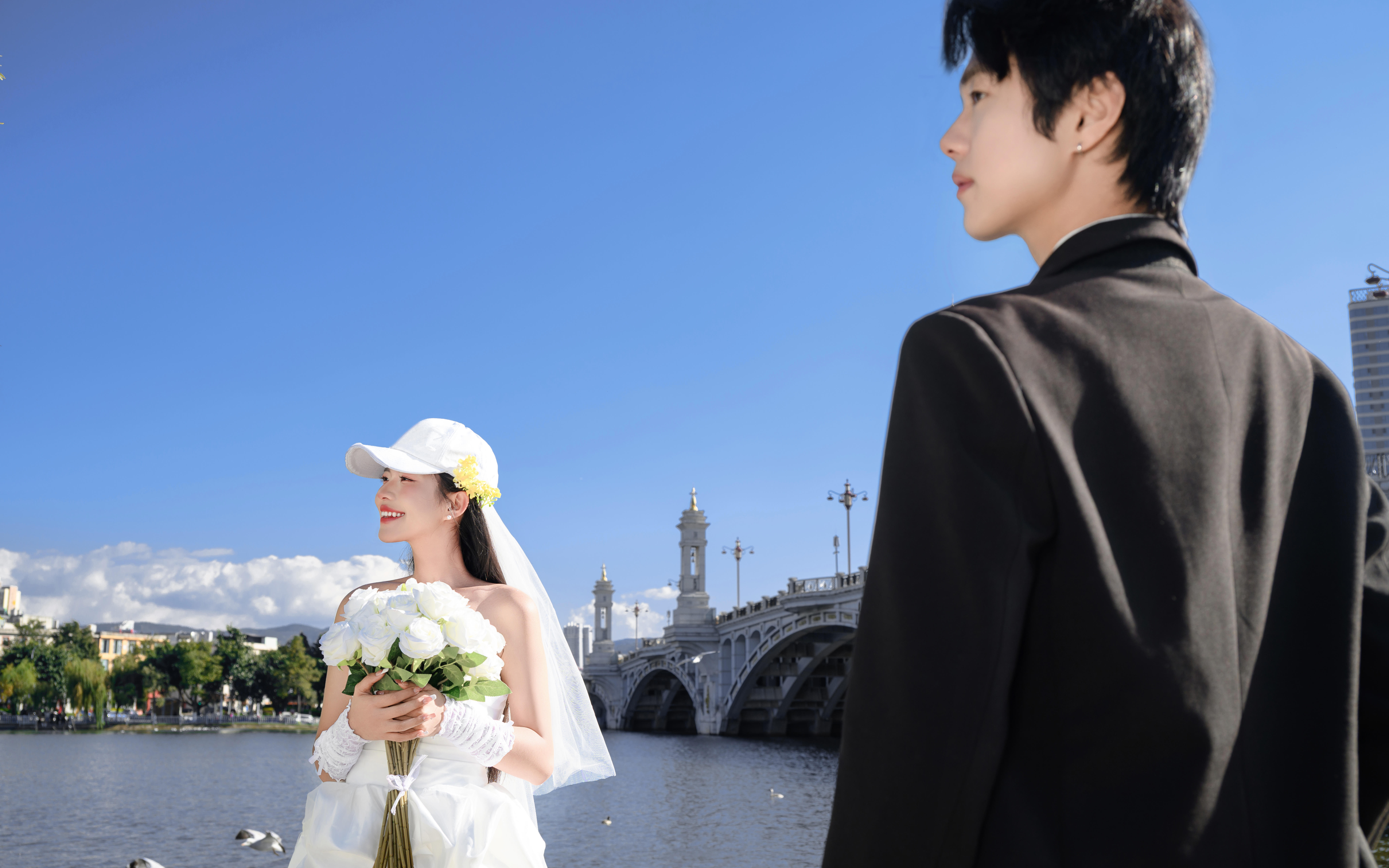 兴盛桥拍婚纱照｜电影感画面美到失语！