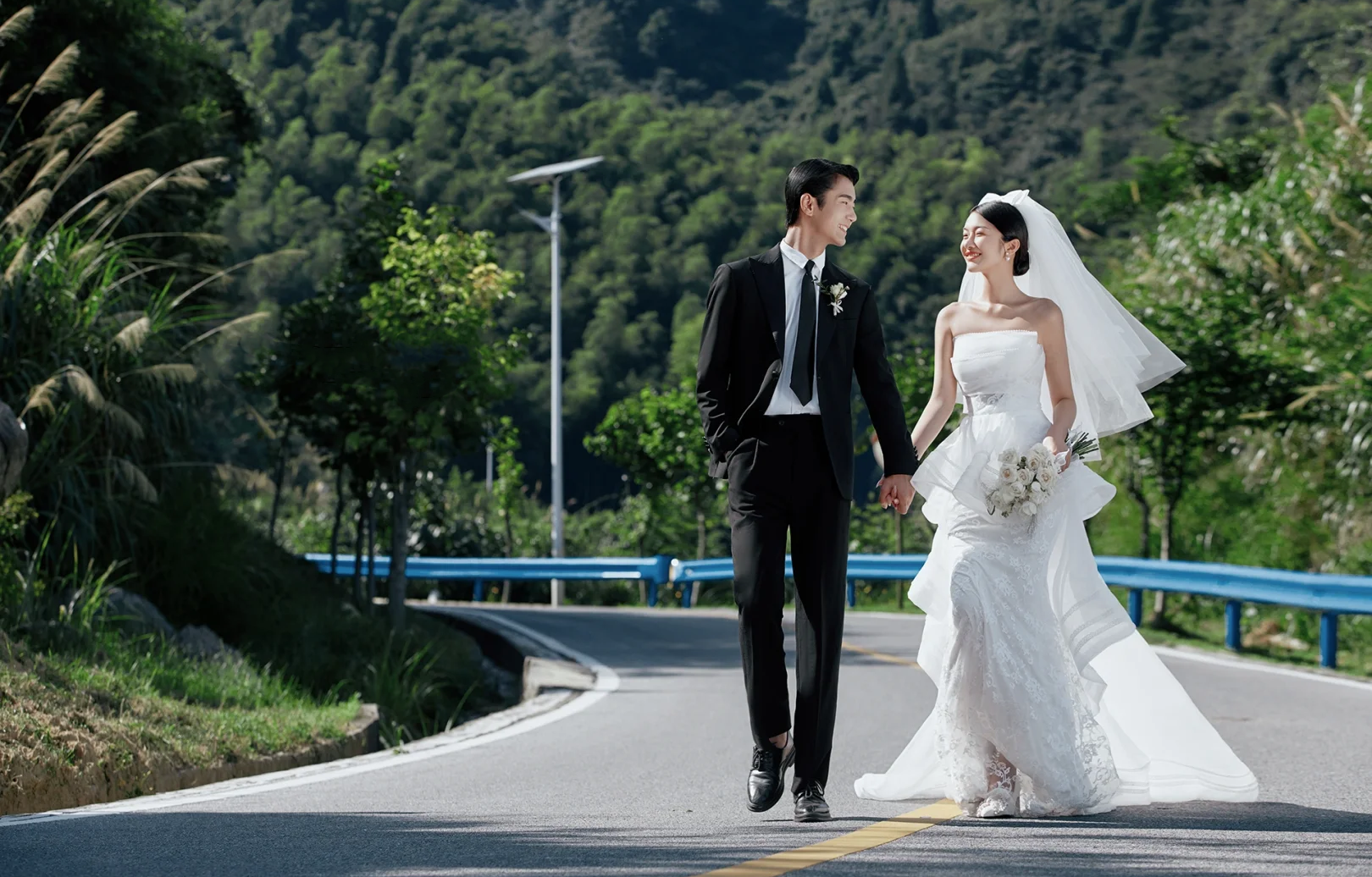 被浪漫包圍的小清新韓式婚紗照敲浪漫??