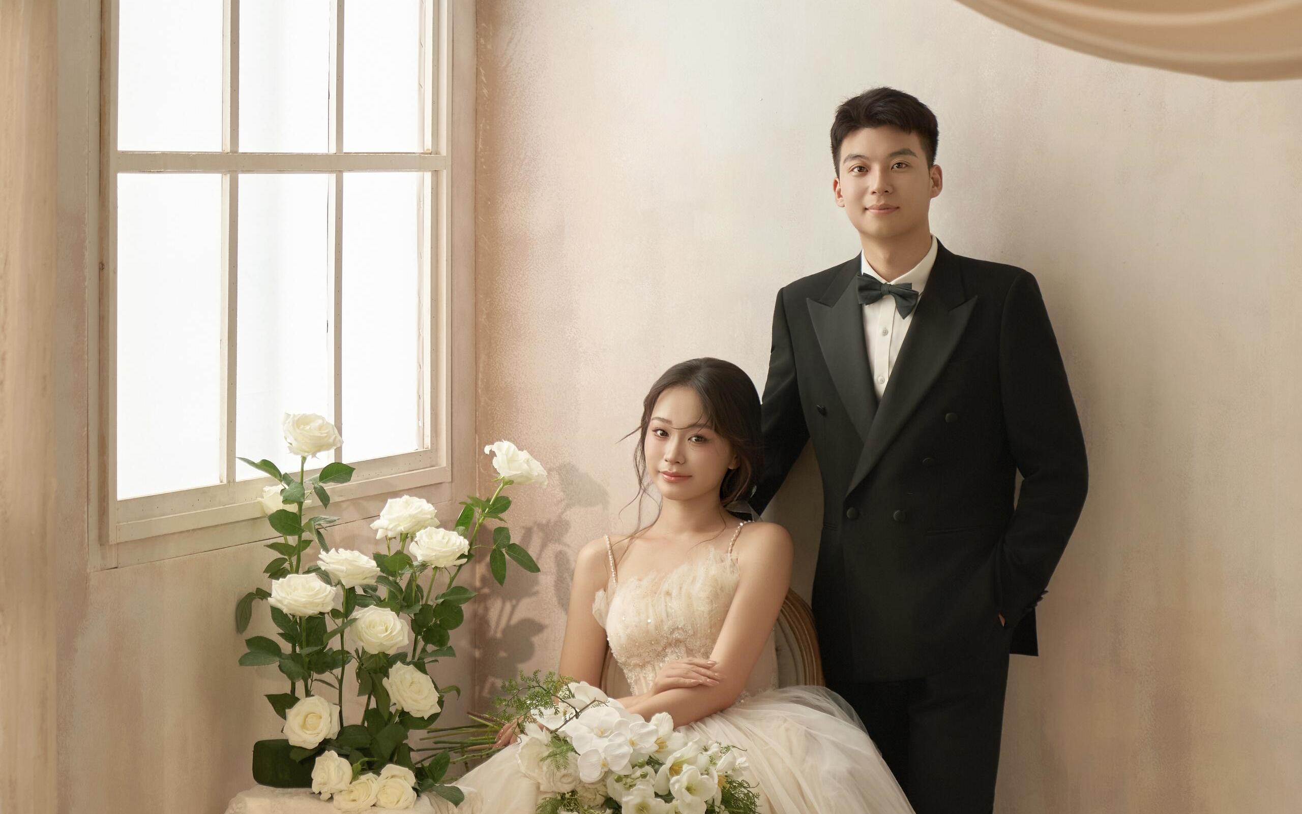 属于你们的法式风婚纱照来了
