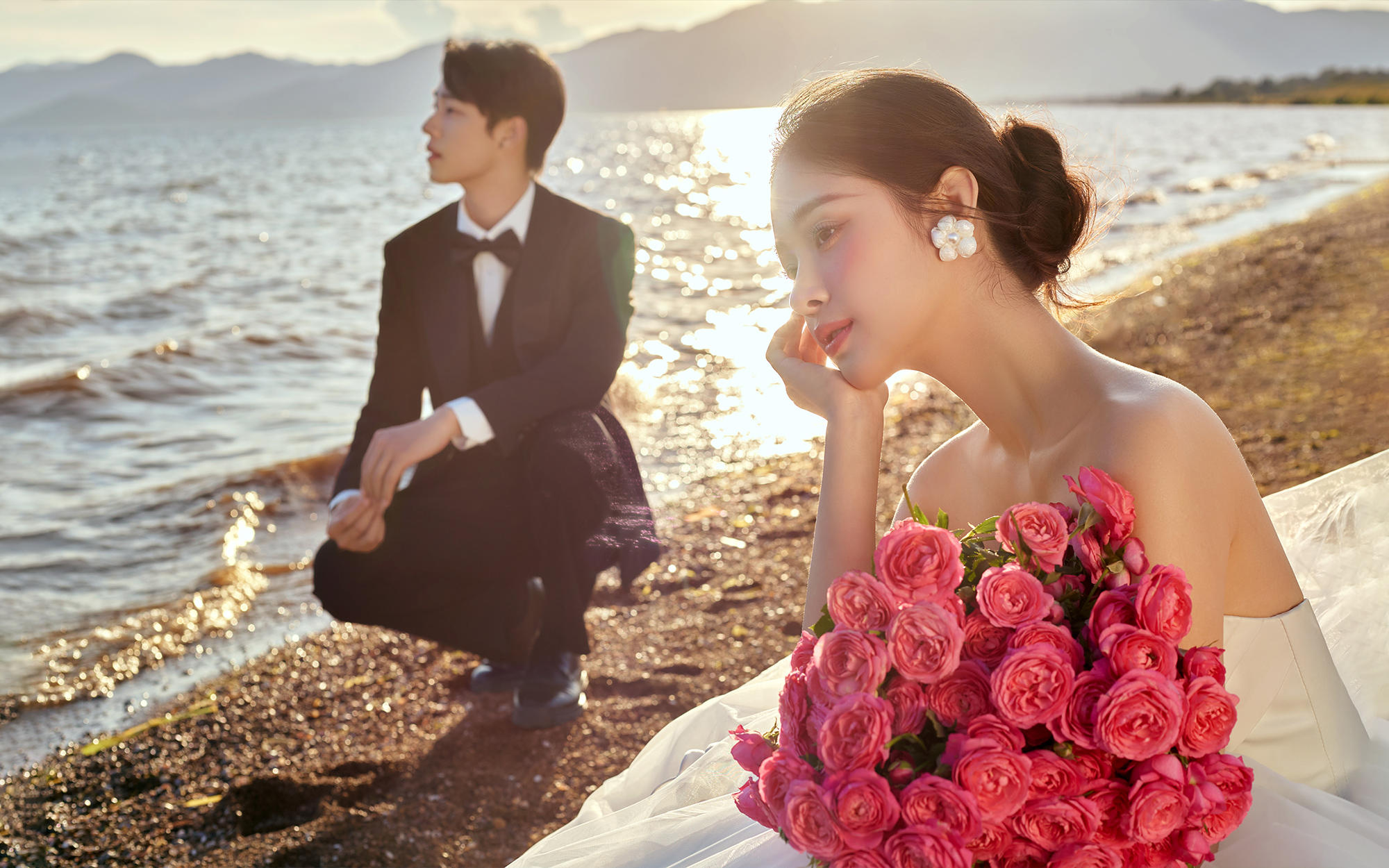 落日沉溺湖光里✨我们相爱在浪漫四季🌅