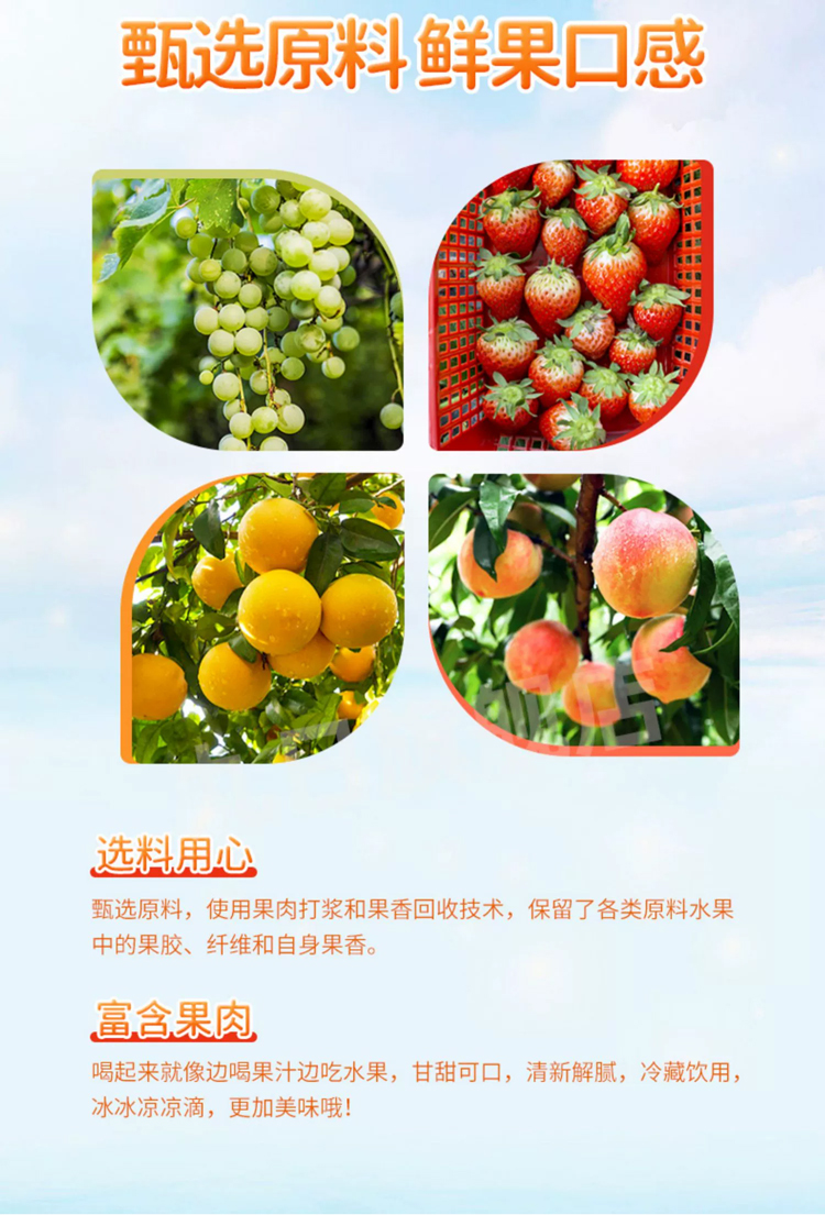 【箱装】JIUR/九日 果肉果汁饮料