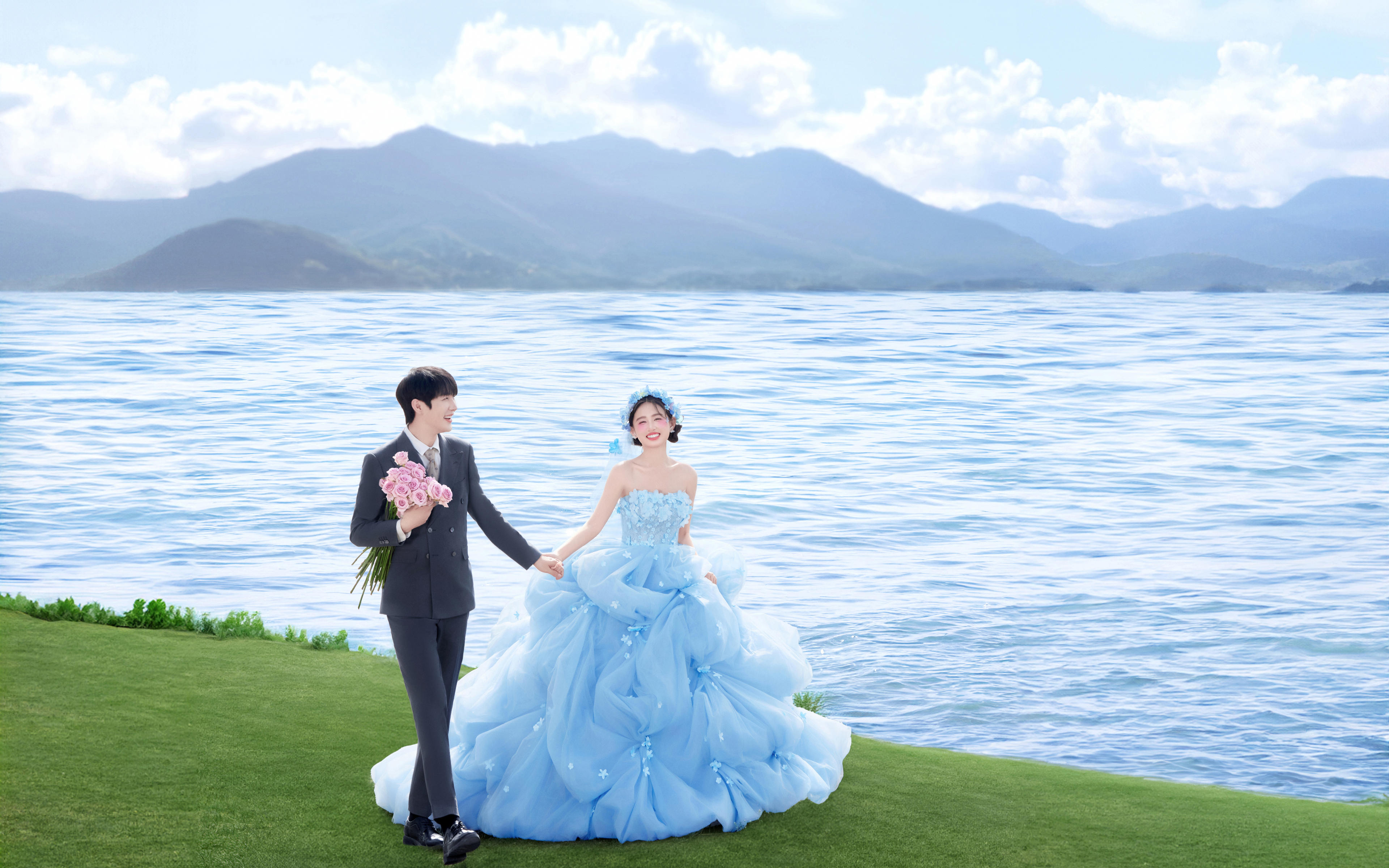 不僅有粉色花神 藍(lán)色花神也超美的