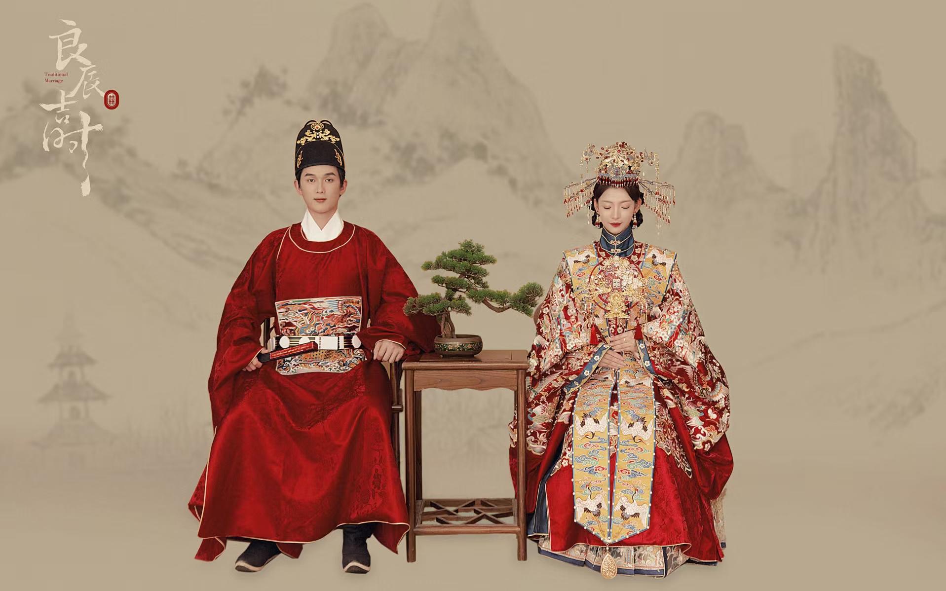 中式漢服 - 工筆畫