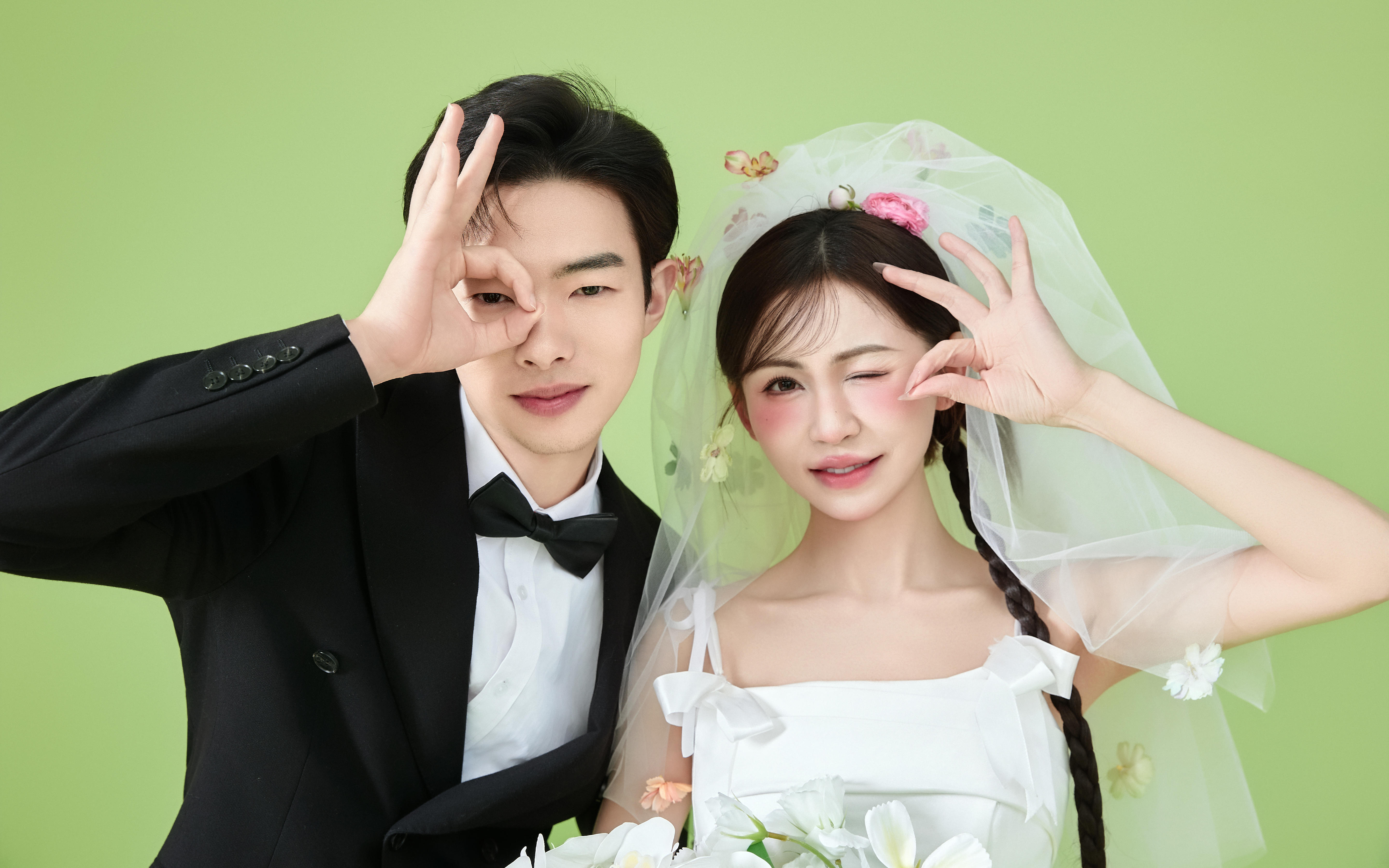 客片分享 | 一眼就爱上的韩式极简婚纱照