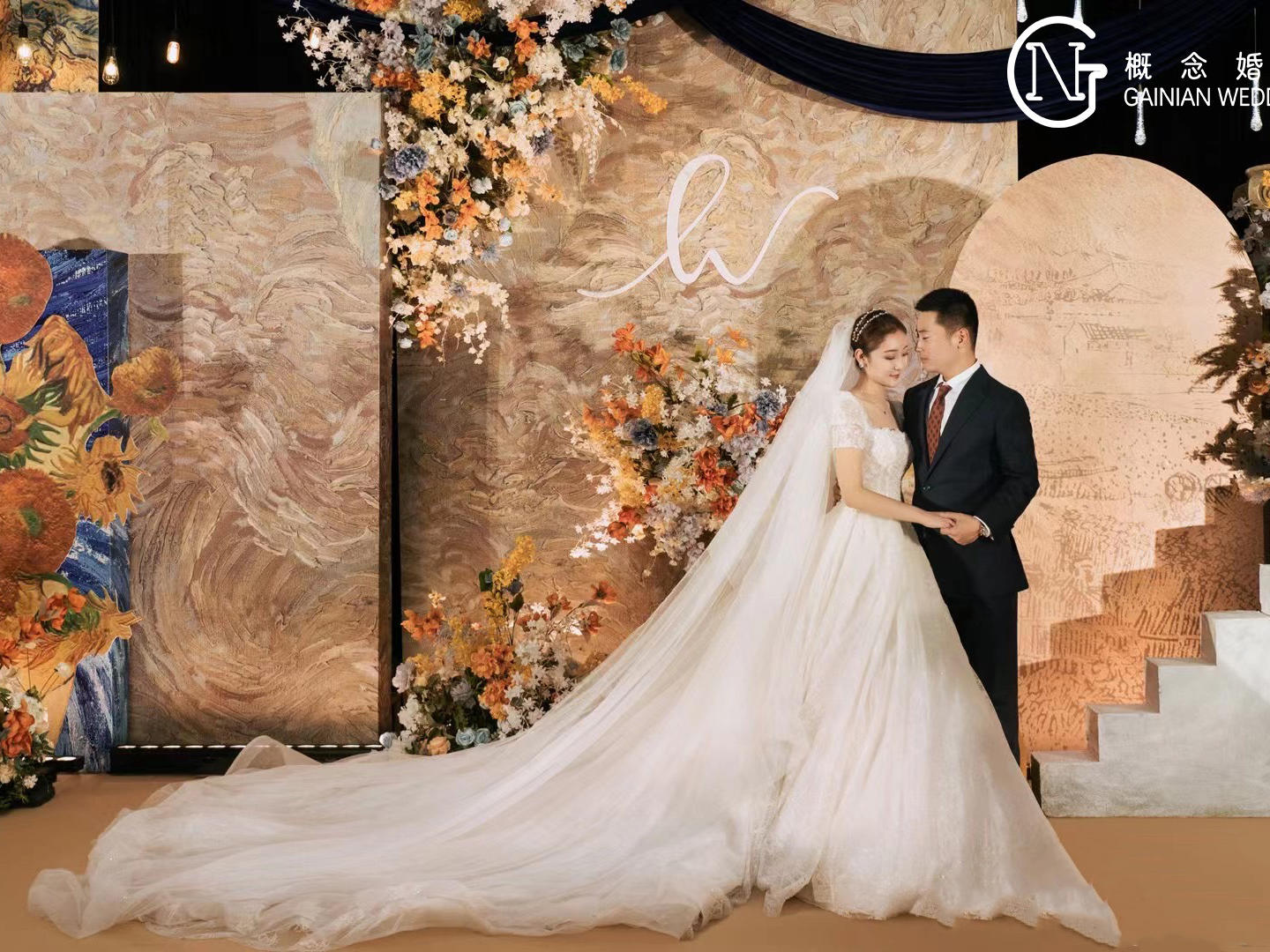 概念婚礼油画艺术风婚礼设计