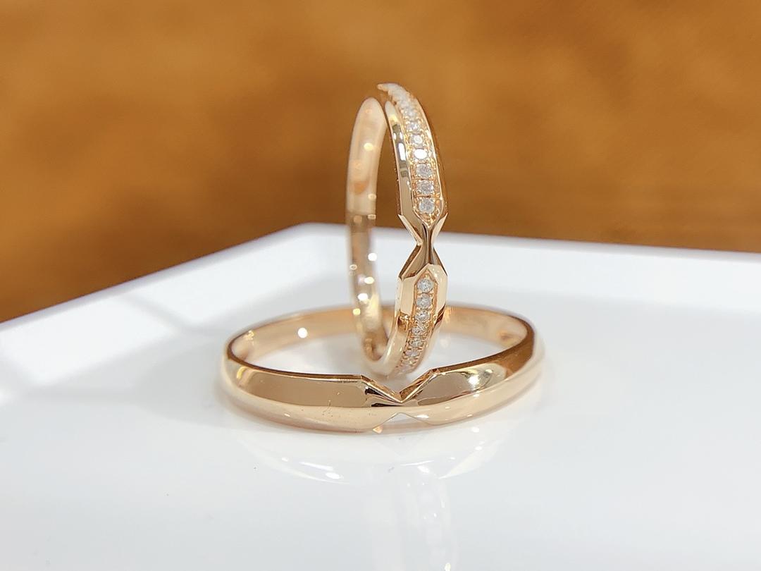 对戒【一见钟情】一件倾心 钻石定制