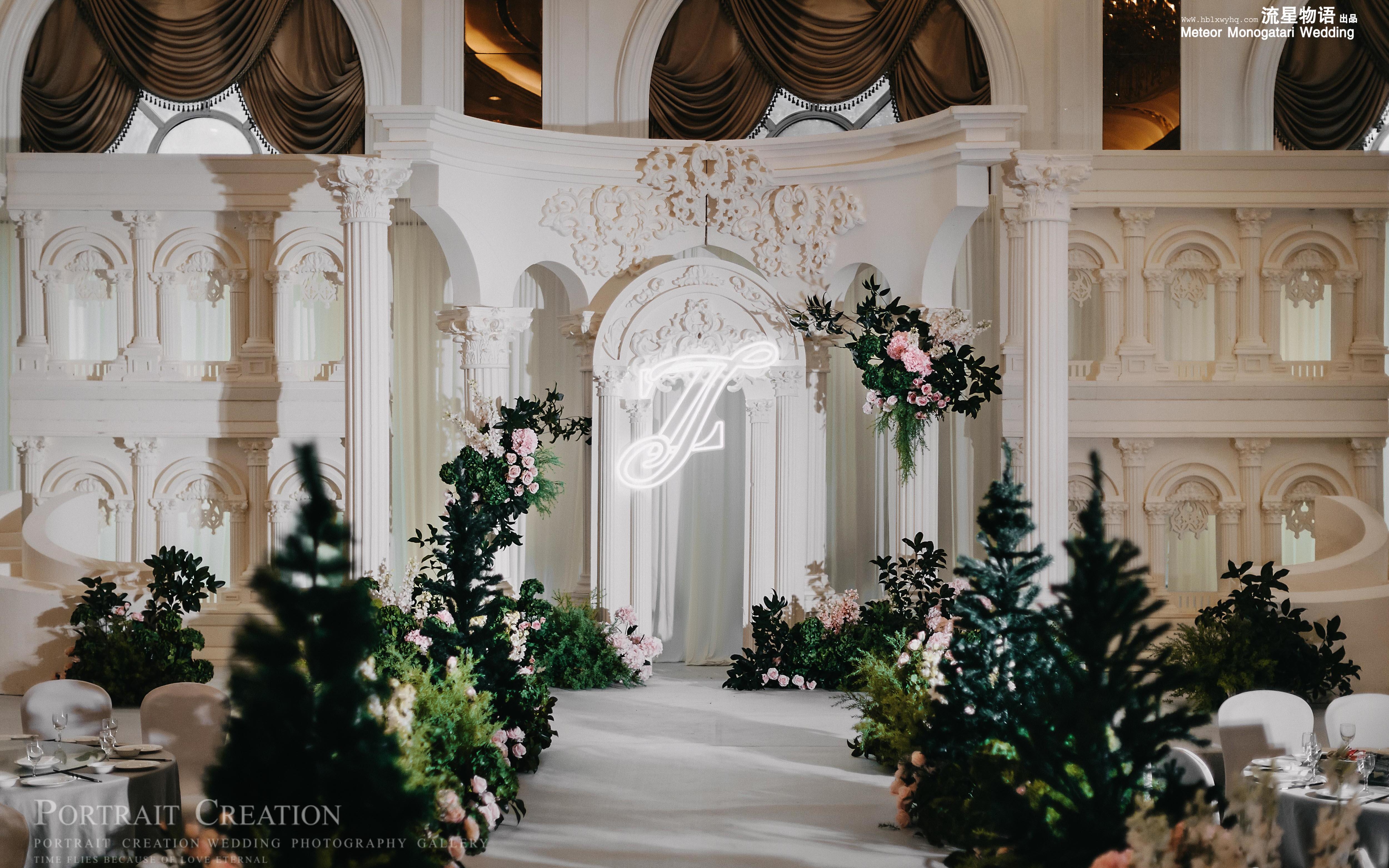 【流星物语】咸宁婚庆｜高端大气的白色城堡泡雕婚礼